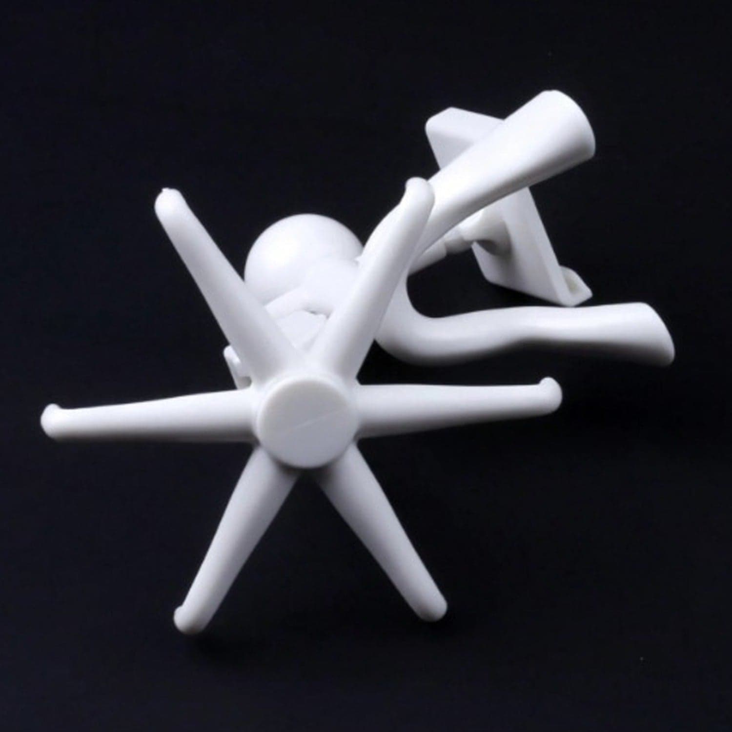 360° Rotating 6-Claw Hook of Kitchen & Bathroom Organizer (1 Pc | White) thumbnail 4