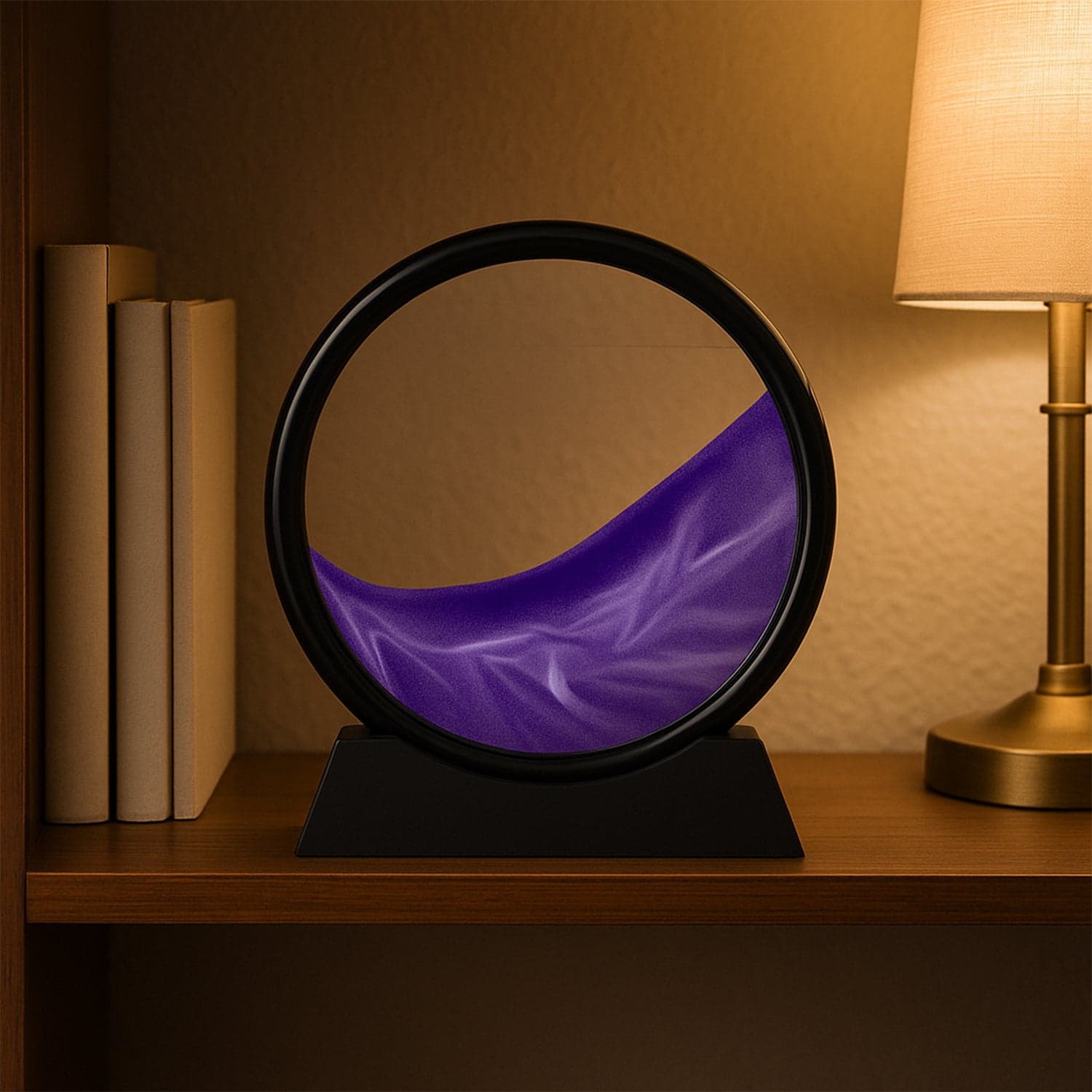 3D Moving Sand Art of Liquid Motion Deep Sea Sandscape with Round Glass Frame (1 Pc) thumbnail 9