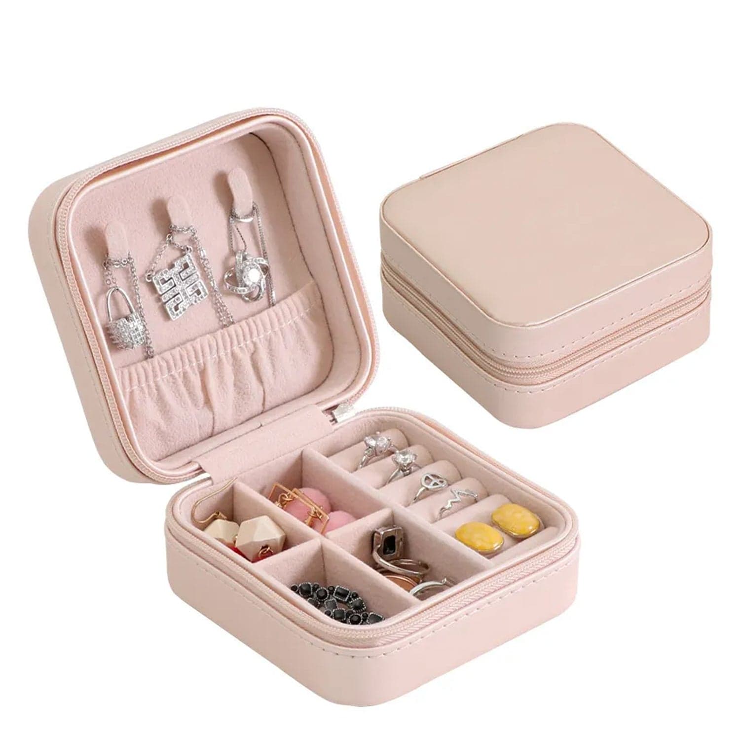 Mini PU Leather jewellery Box for Travel & Storage thumbnail 5
