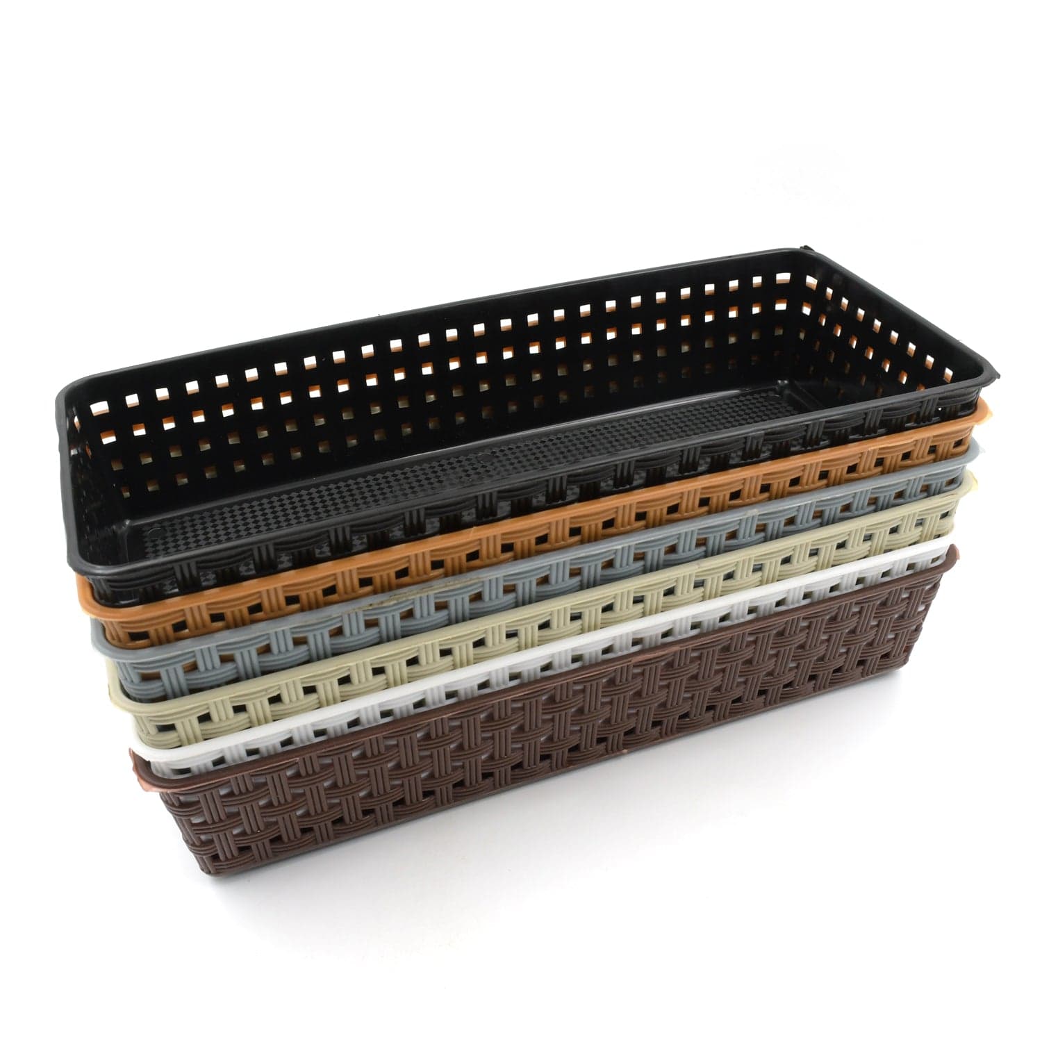 Plastic Multipurpose Desk Organizer Tray Office Drawer Dividers Storage Bins For Kitchen thumbnail 5