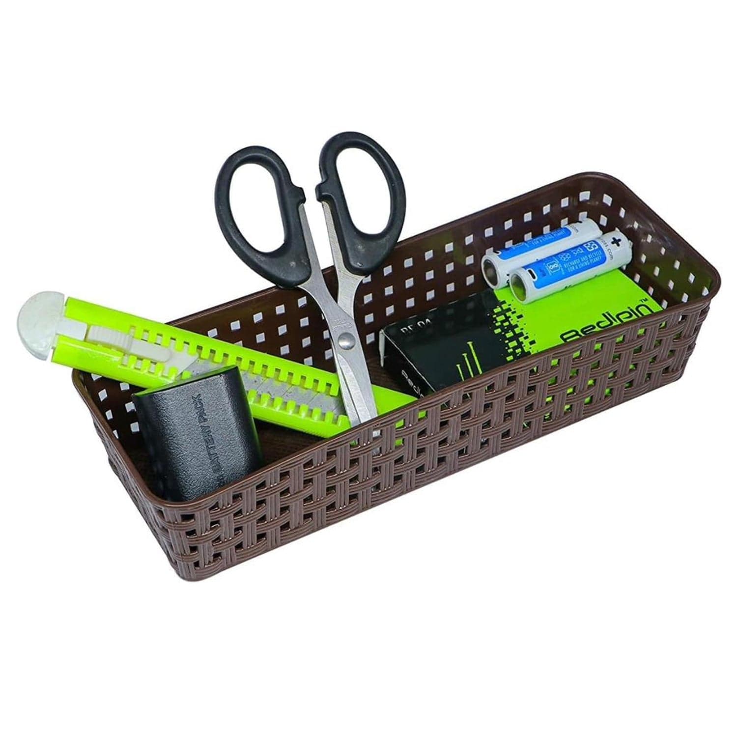 Plastic Multipurpose Desk Organizer Tray Office Drawer Dividers Storage Bins For Kitchen thumbnail 6