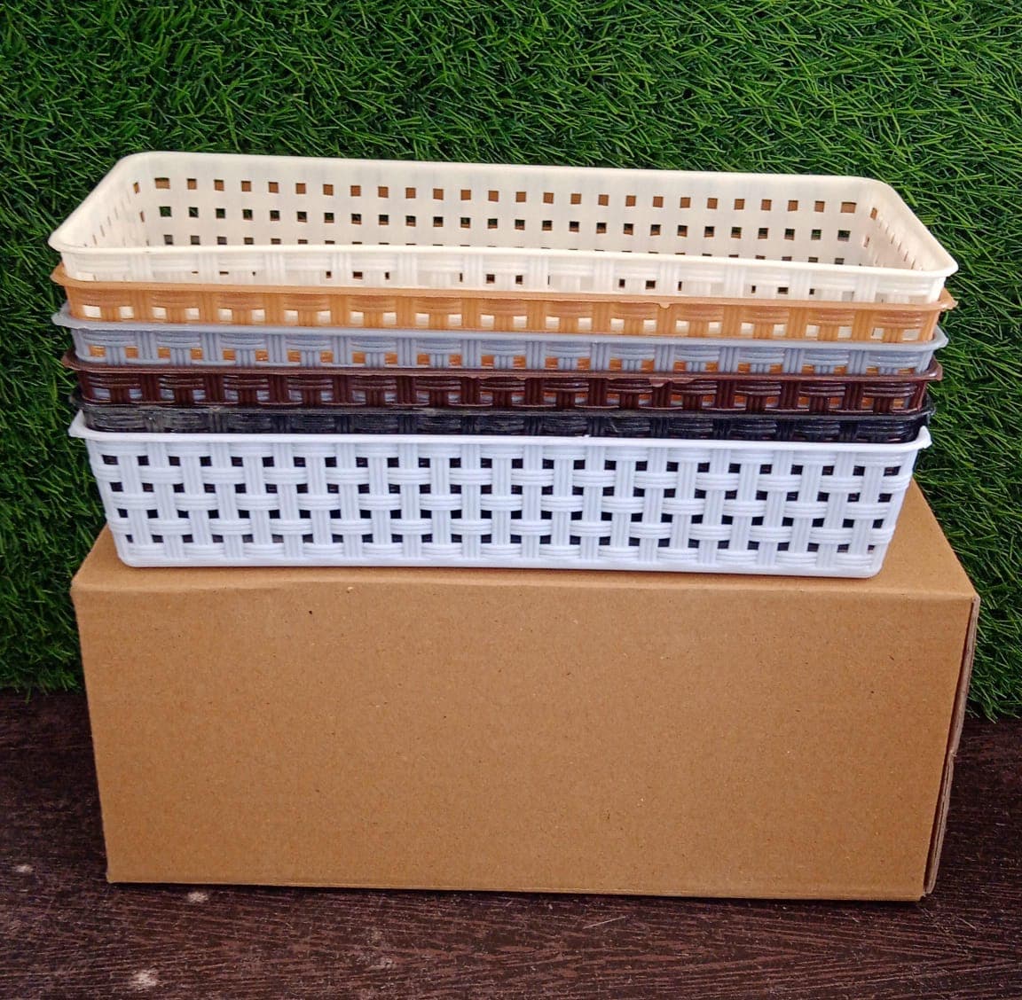 Plastic Multipurpose Desk Organizer Tray Office Drawer Dividers Storage Bins For Kitchen thumbnail 8