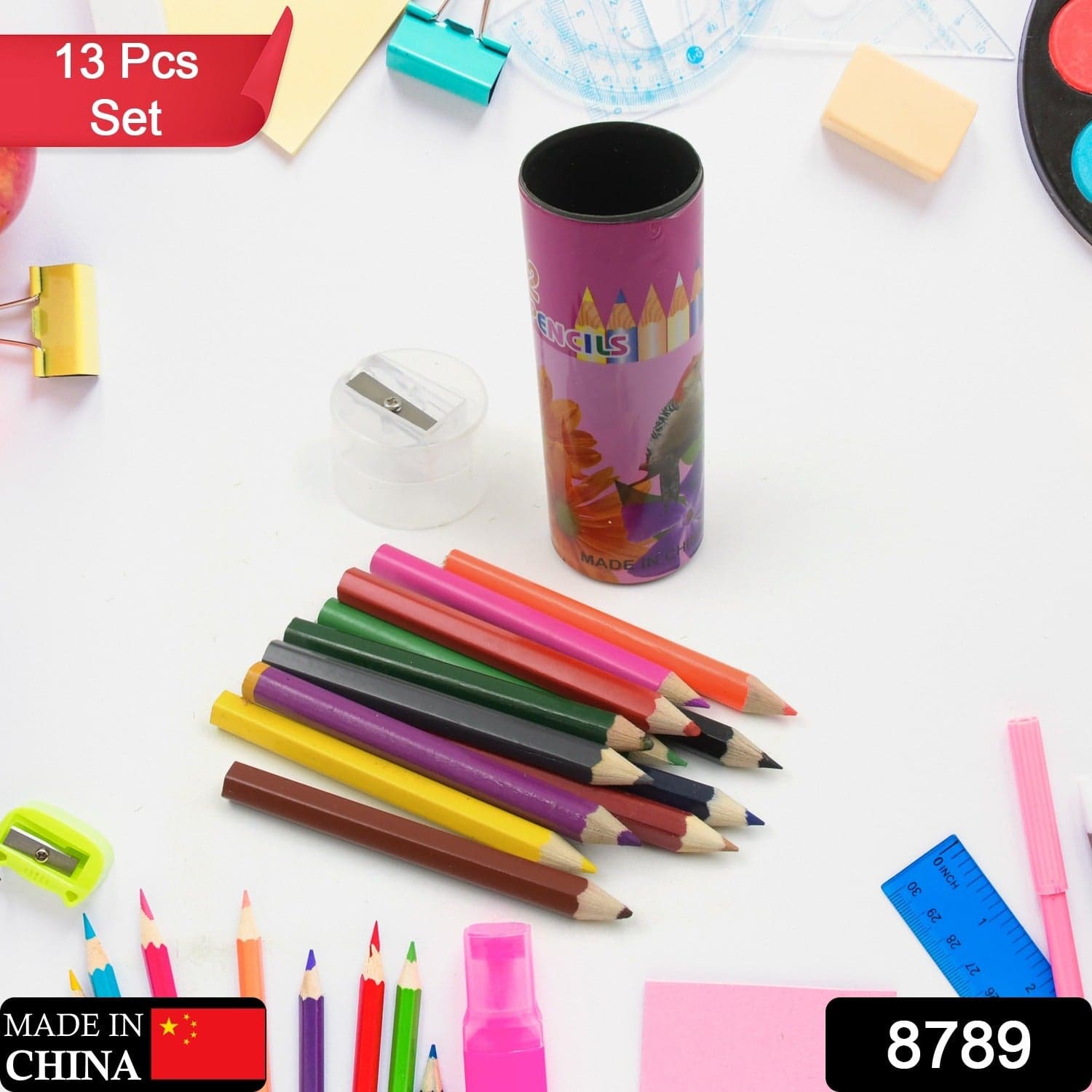 12Pcs Colored Pencils With Sharpner thumbnail 2