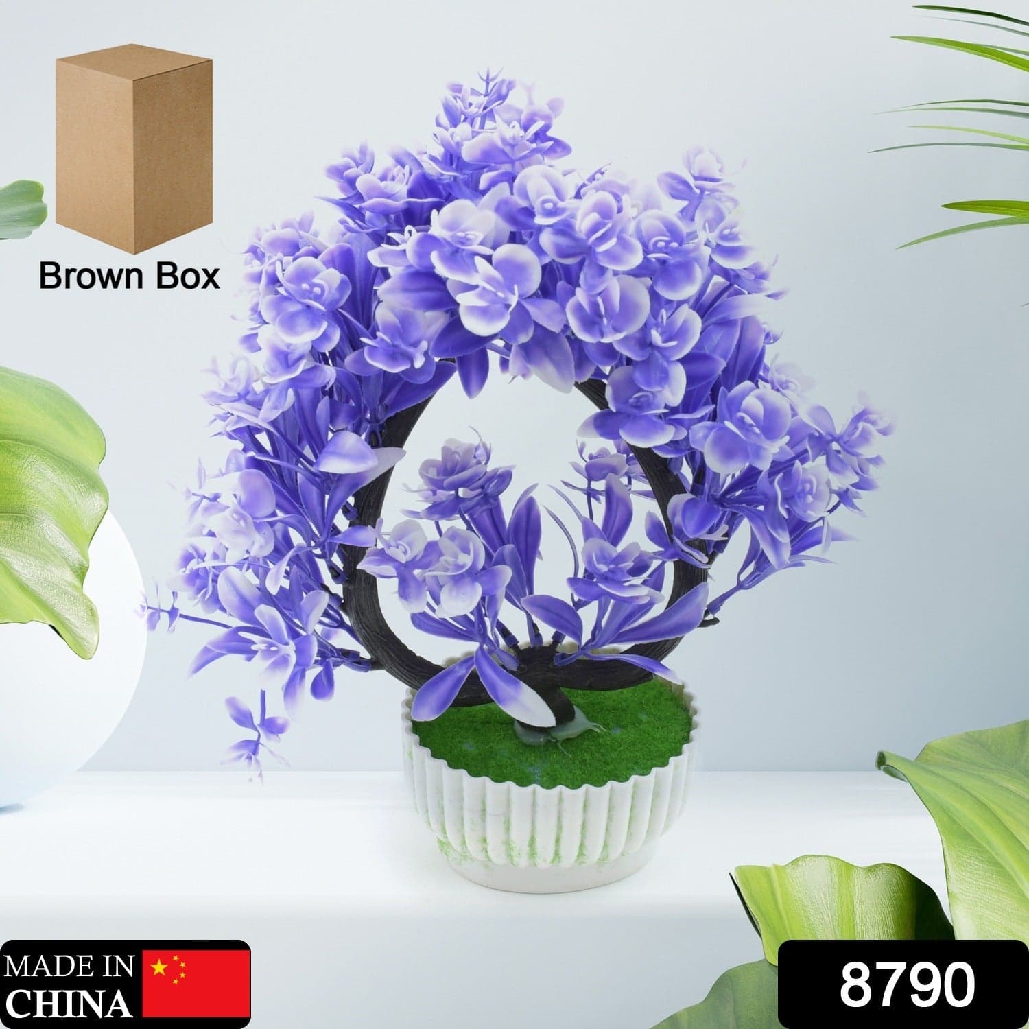 Artificial Flower Plant with Cute Pot of Perfect for Home & Office Decor (1 Pc) thumbnail 2