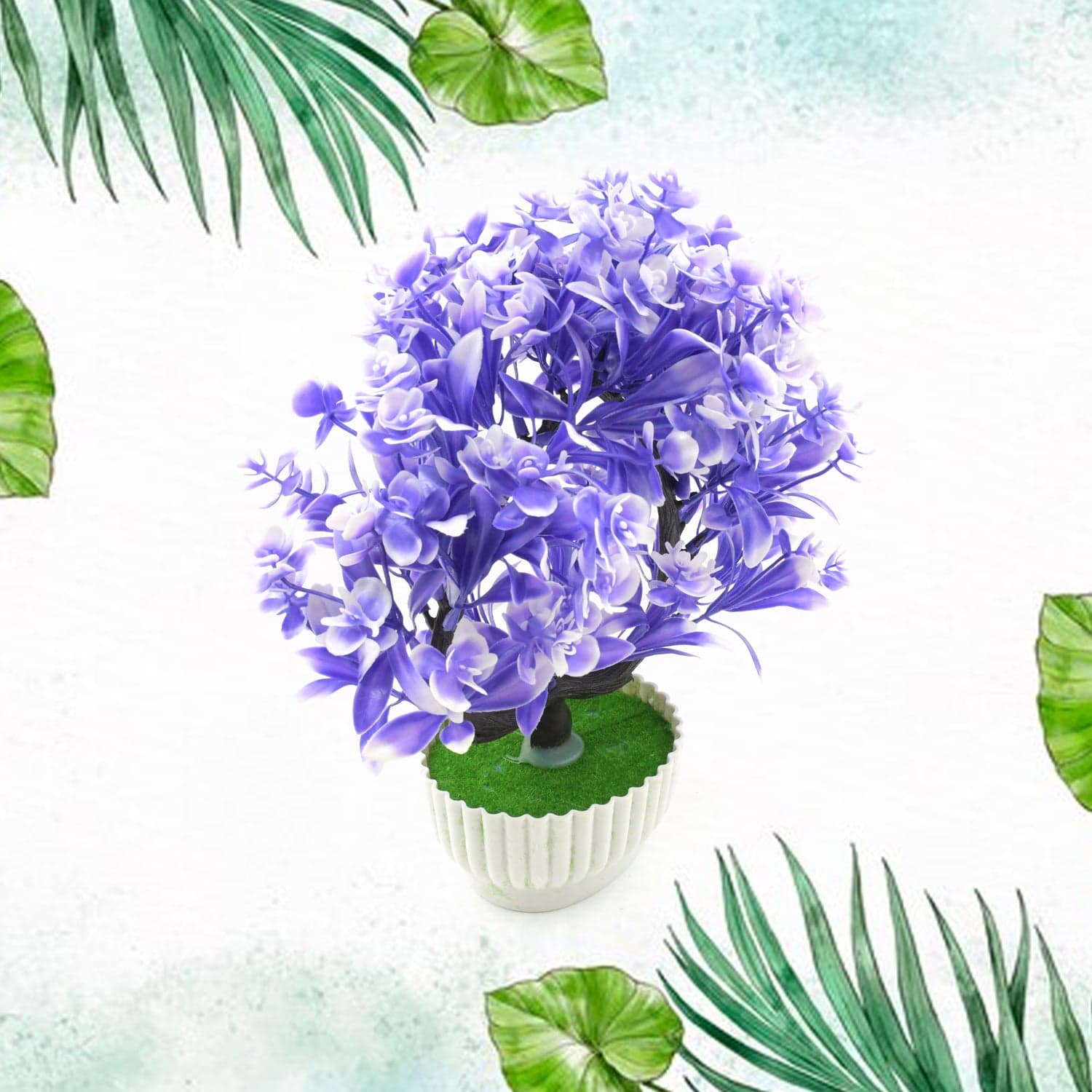 Artificial Flower Plant with Cute Pot of Perfect for Home & Office Decor (1 Pc) thumbnail 4