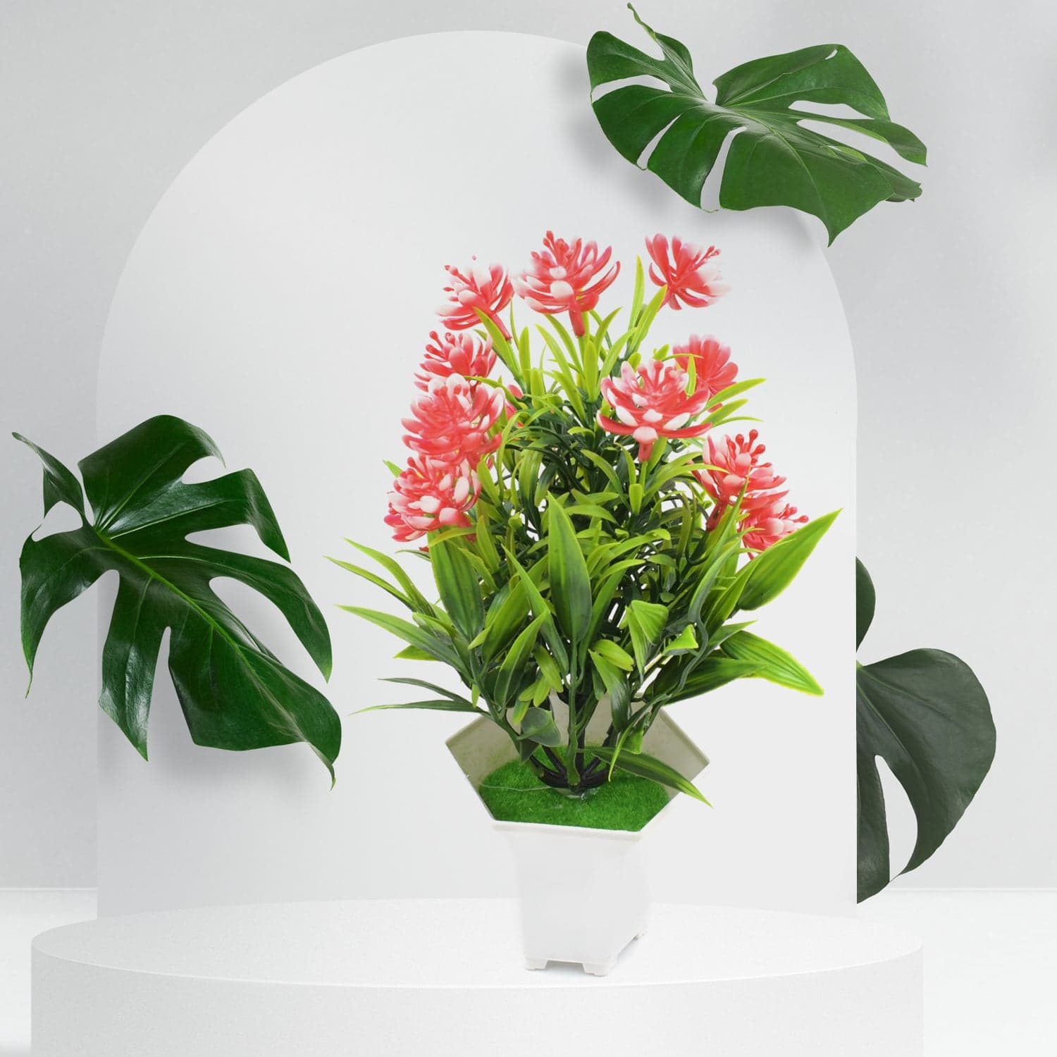 Wild Artificial Flower Plant for Home & Office Decor (1 Pc, Cute Pot) thumbnail 4