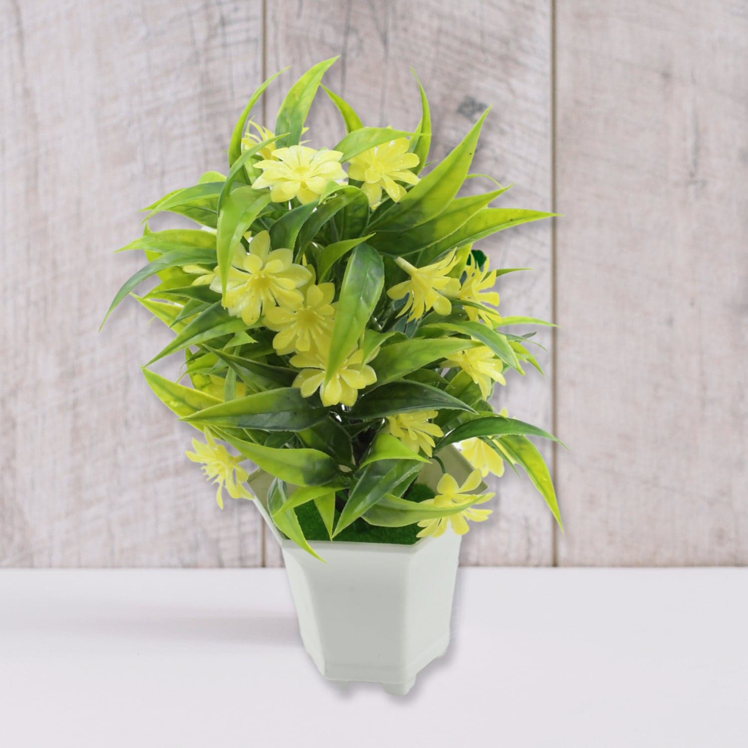 Artificial Flower Plant With Cute Pot Of Home & Office Tabletop Decor thumbnail 4