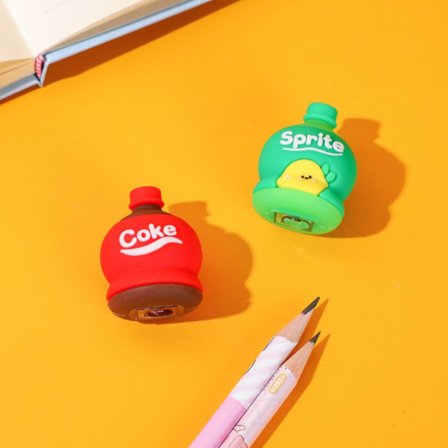 2-In-1 3D Cold Drink Bottle Shape Rubber Pencil Sharpener And Eraser Set ID-8798 thumbnail 3
