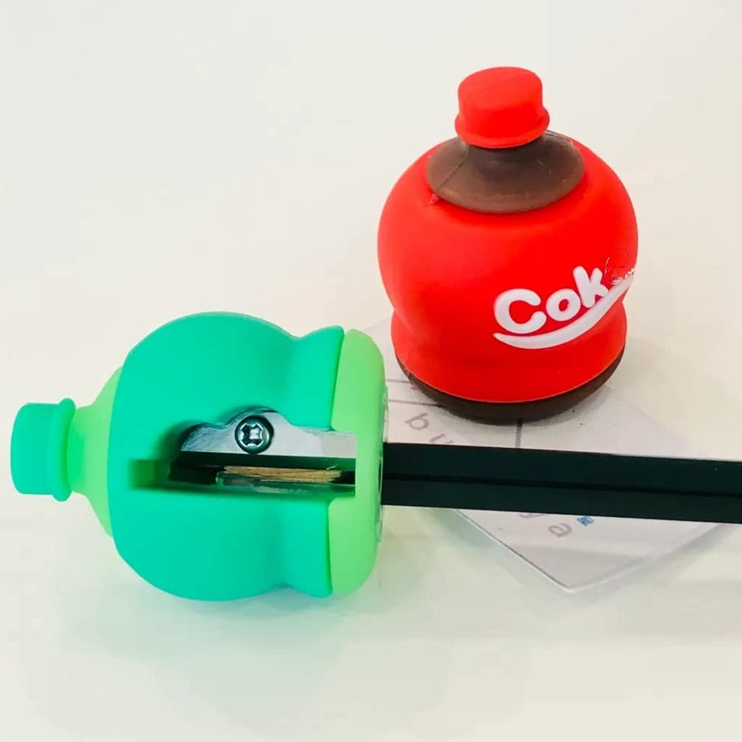 2-In-1 3D Cold Drink Bottle Shape Rubber Pencil Sharpener And Eraser Set ID-8798 thumbnail 6