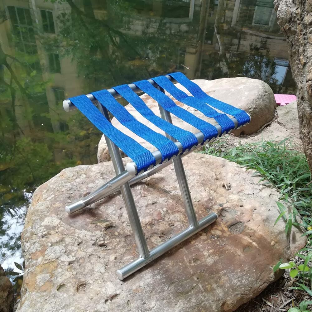 Folding Beach Tool Best Folding Stool Portable Travel Train Chair Outdoor Rest Seat Fishing Beach Picnic Hiking Backpacking Stool thumbnail 3