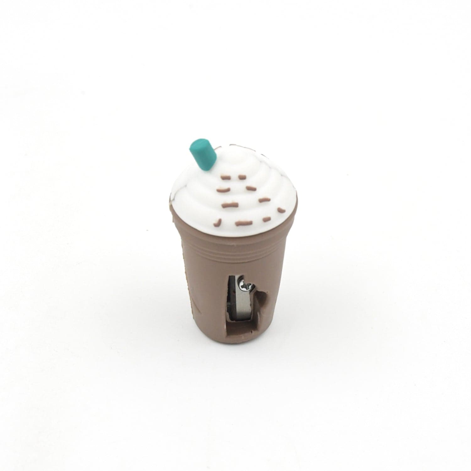 2In1 3D Cute Coffee Or Ice Cream Shape Sharpner Like Rotary Manual Pencil Sharpener For Kids Ice Cream Style Office School Supplies ID-8807 thumbnail 9