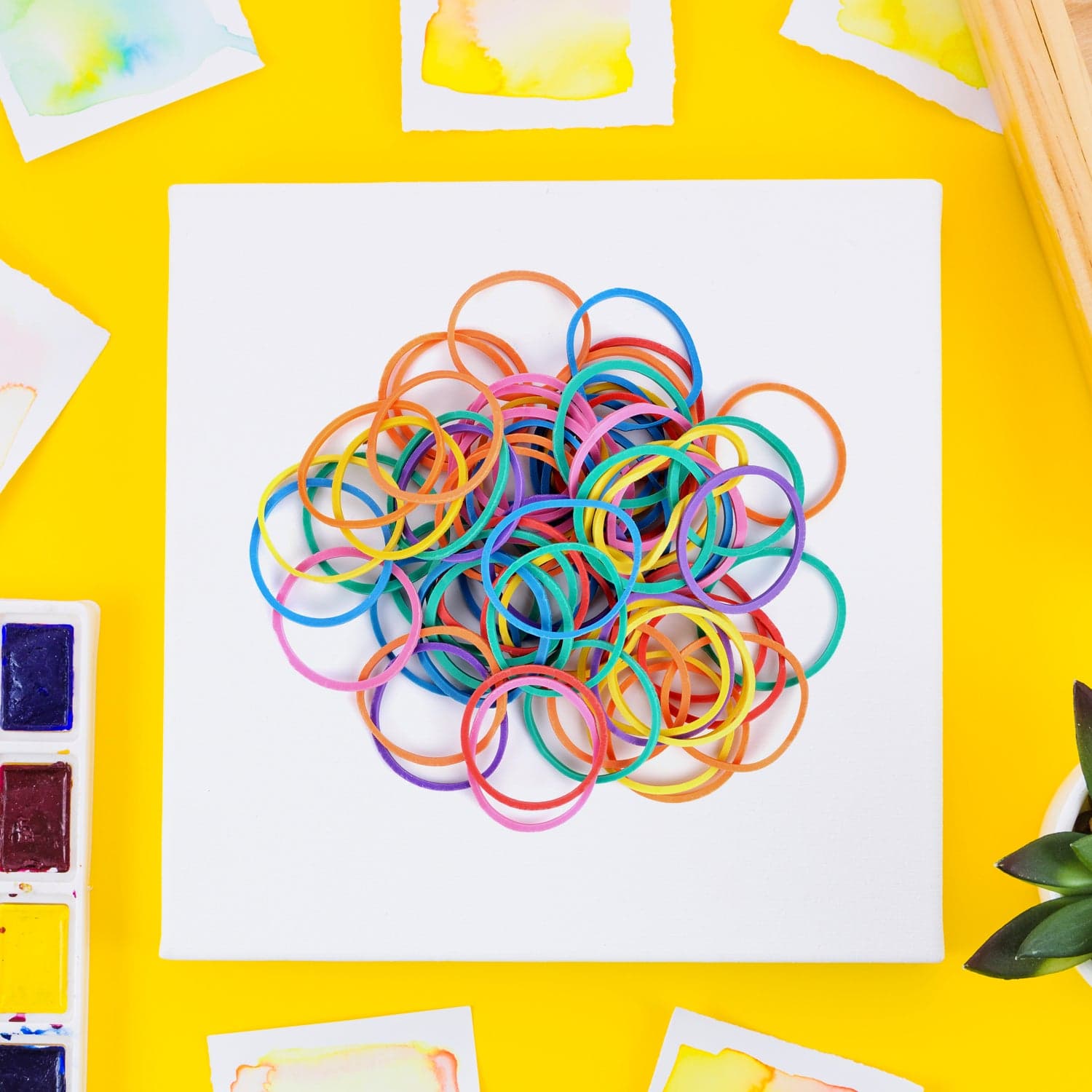 2-Inch Unbreakable Nylon Rubber Bands Of Reusable Multicolor For Office thumbnail 5
