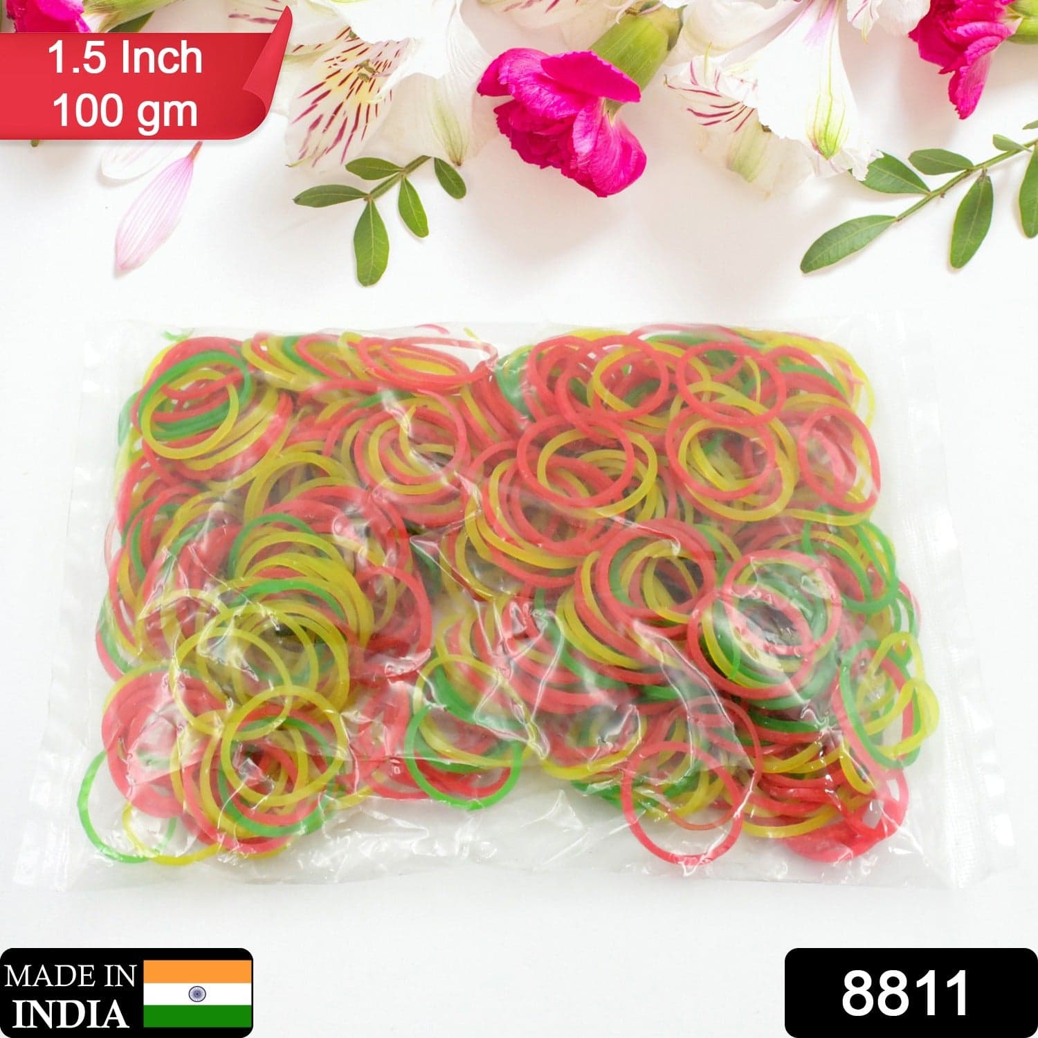 Strong & Reusable Rubber Bands: Multicolor For Office thumbnail 2