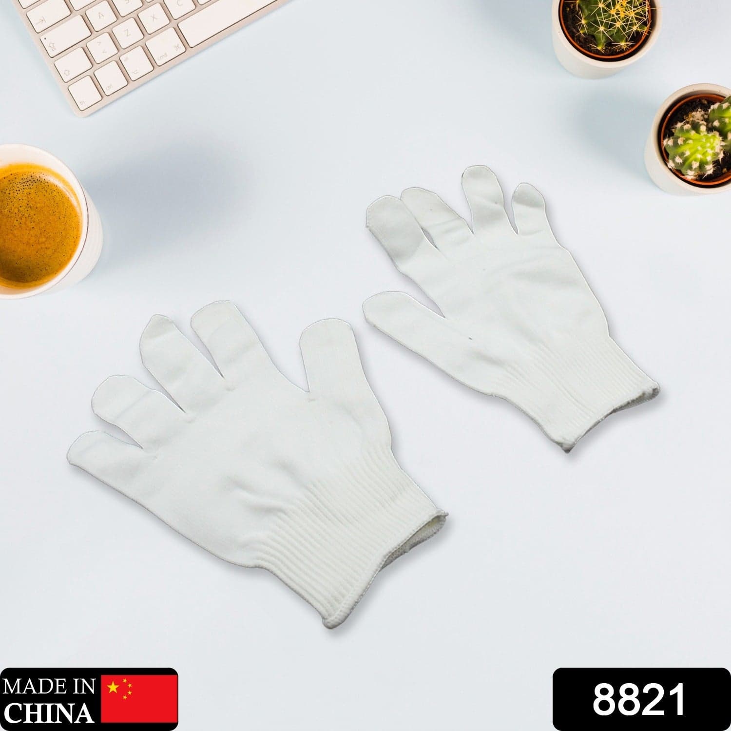 1 Pair Cut Resistant Gloves Anti Cut Gloves Heat Resistant Kint Safety Work Gloves High Performance Protection ID-8821 thumbnail 2