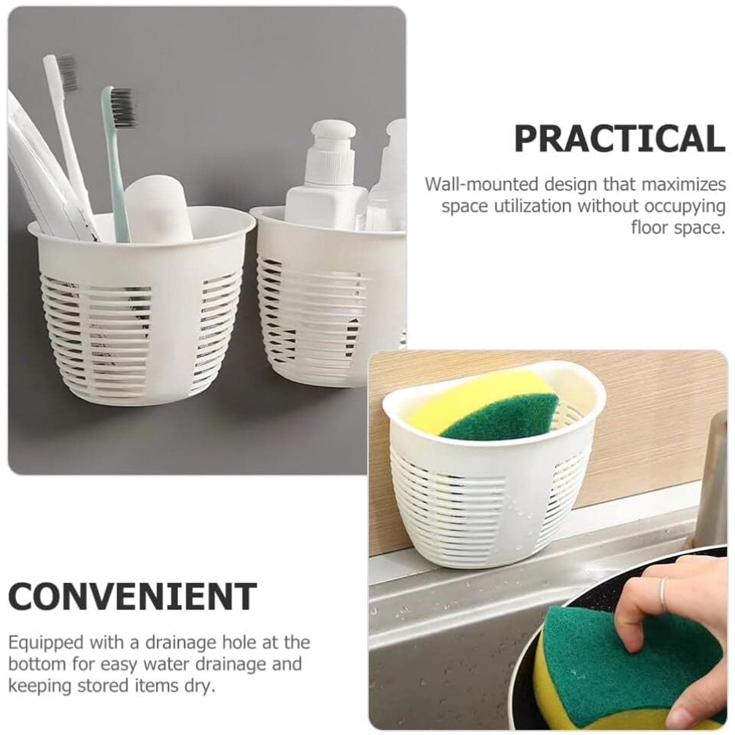 Hanging Plastic Storage Basket thumbnail 9