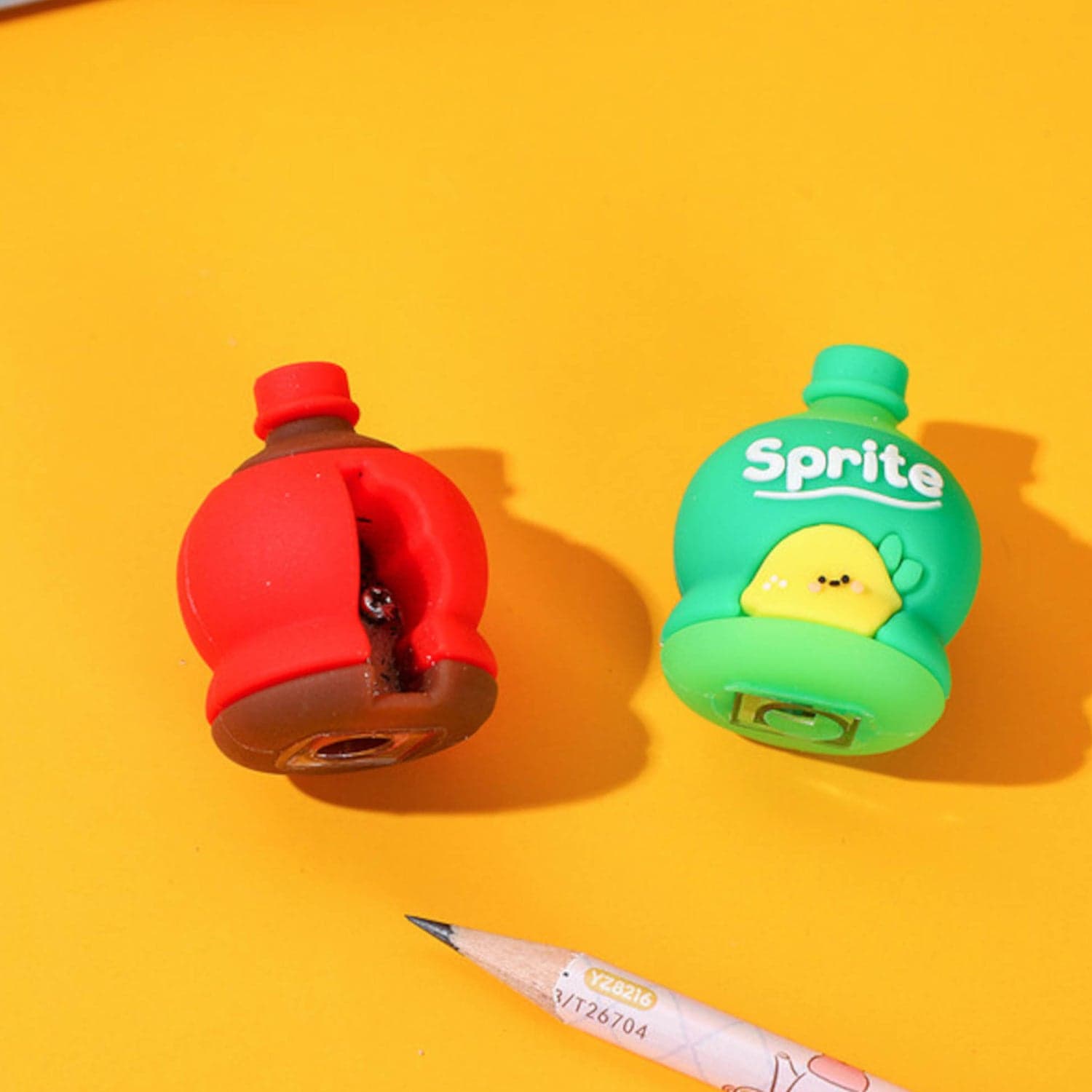 2-In-1 3D Cold Drink Bottle Shape Rubber Pencil Sharpener And Eraser Set ID-8829 thumbnail 4