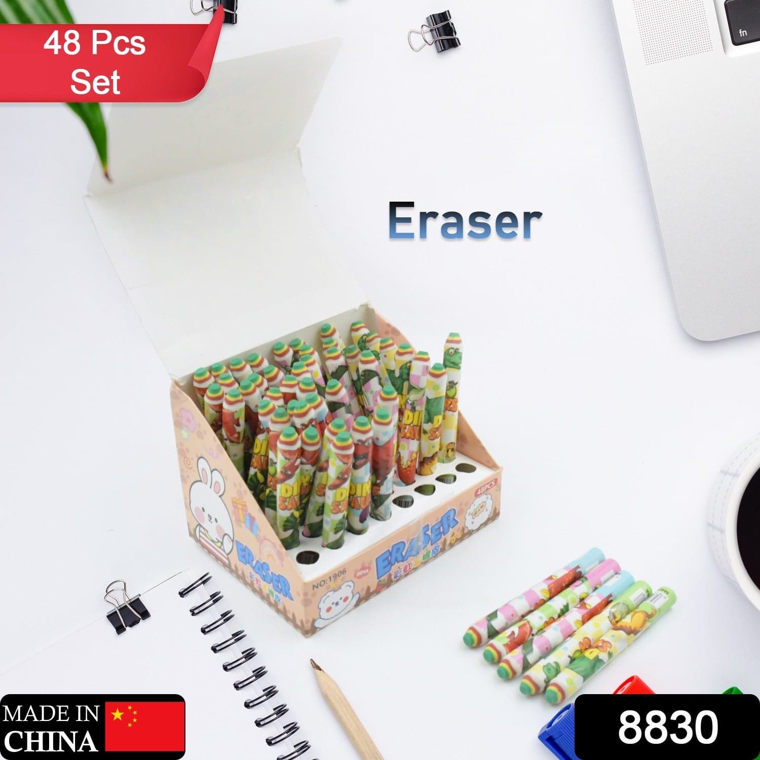 Fancy Erasers For Kids In Different Shapes Of Rainbow Erasers thumbnail 2