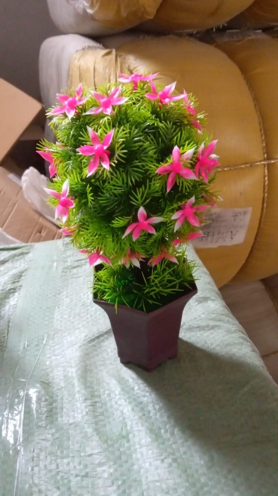 Wild Artificial Flower Plant With Cute Pot Of Home Office Tabletop Decor thumbnail 6