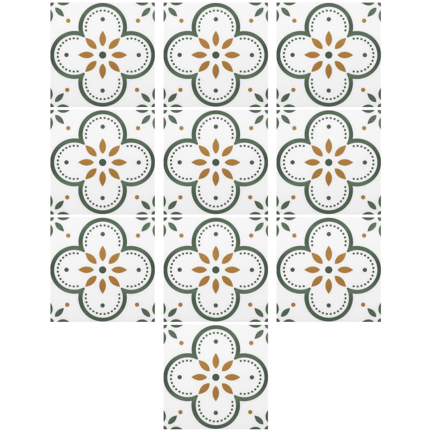Peel And Stick Floor Tiles Kitchen / Bathroom Backsplash Sticker (8X8 Inch / 10 Pcs Set) thumbnail 4