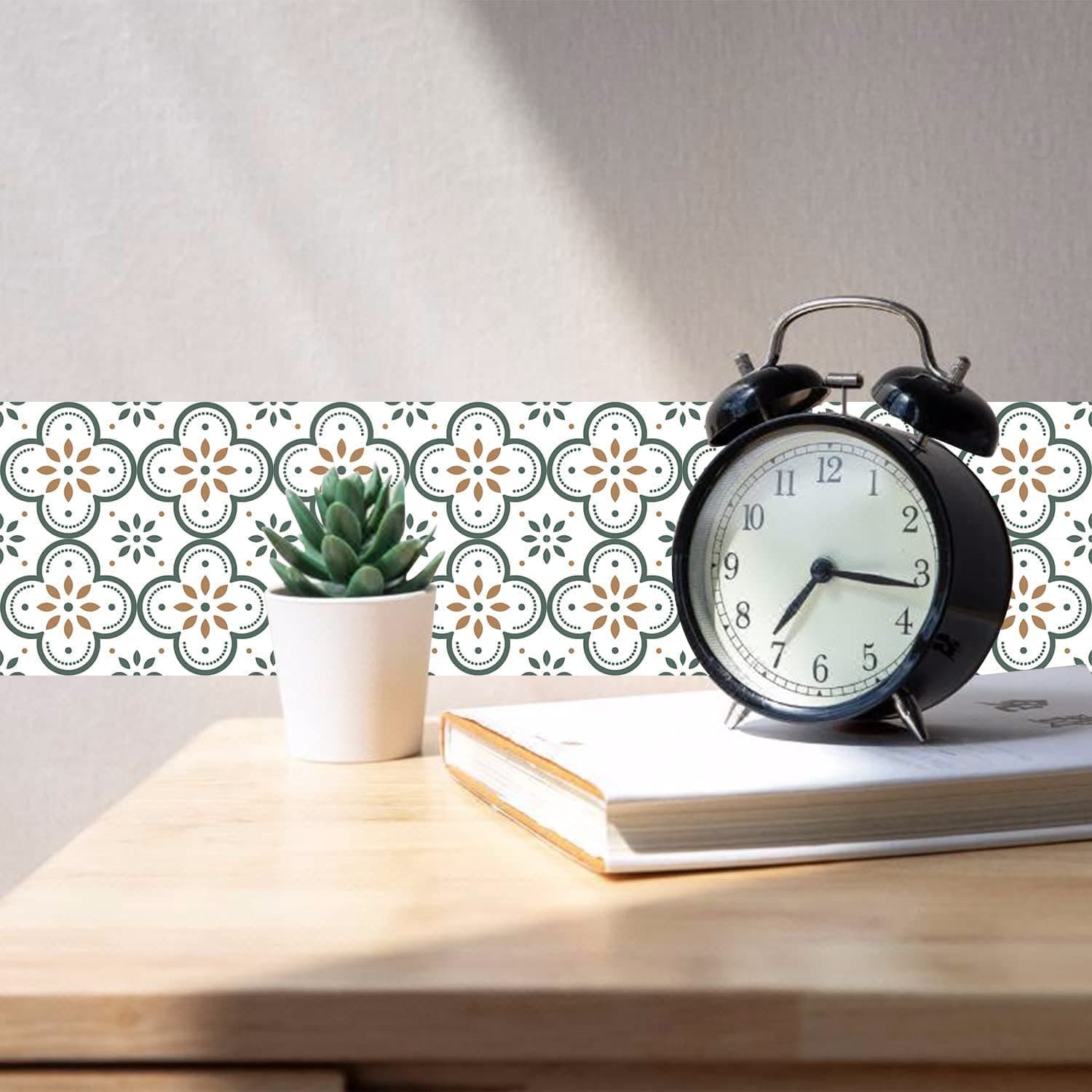 Peel And Stick Floor Tiles Kitchen / Bathroom Backsplash Sticker (8X8 Inch / 10 Pcs Set) thumbnail 7
