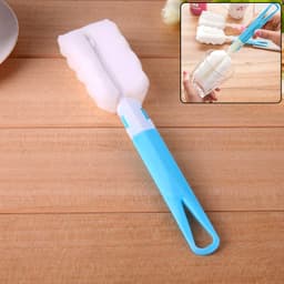Sponge Cleaning Brush Kitchen Tool Bottle Soft Brush For Dishes| Cleaning Brush Cleaner With Plastic Long Handle