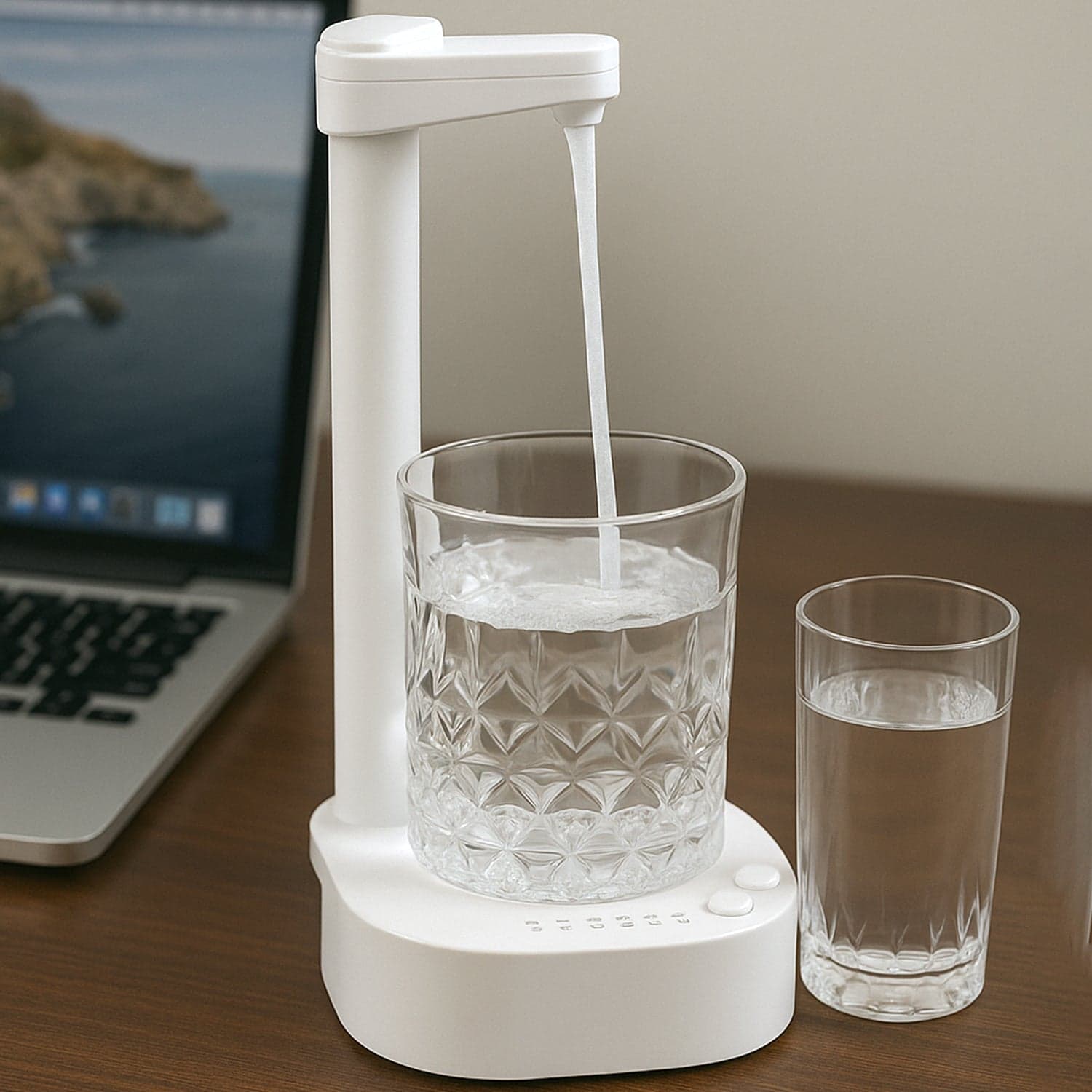 Usb Charging Desktop Water Dispenser Of Smart One Button Operation thumbnail 1
