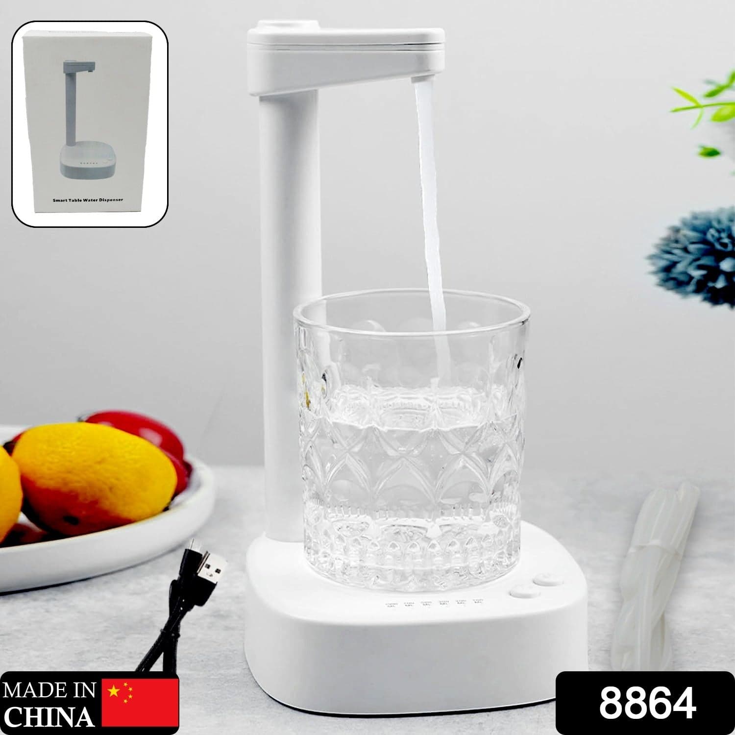 Usb Charging Desktop Water Dispenser Of Smart One Button Operation thumbnail 2