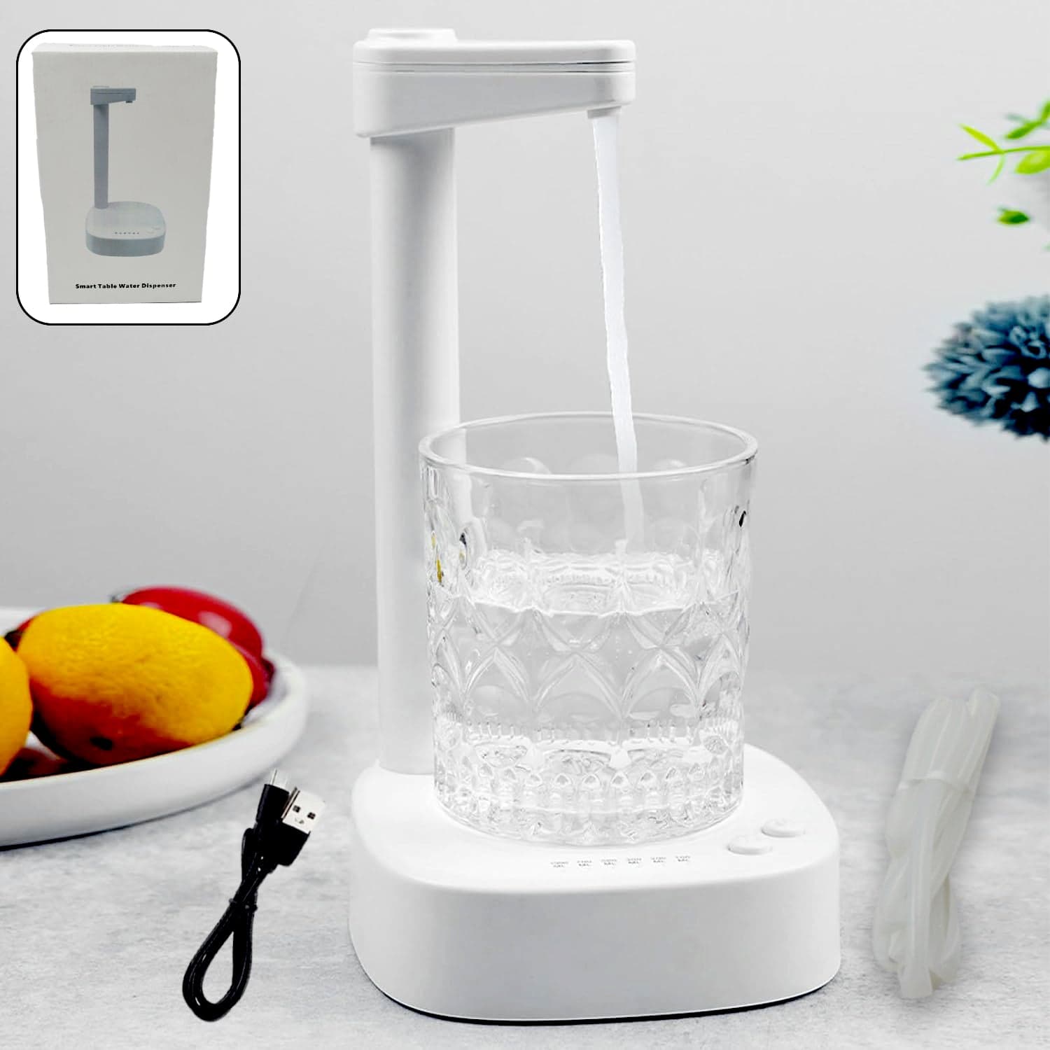 Usb Charging Desktop Water Dispenser Of Smart One Button Operation thumbnail 4
