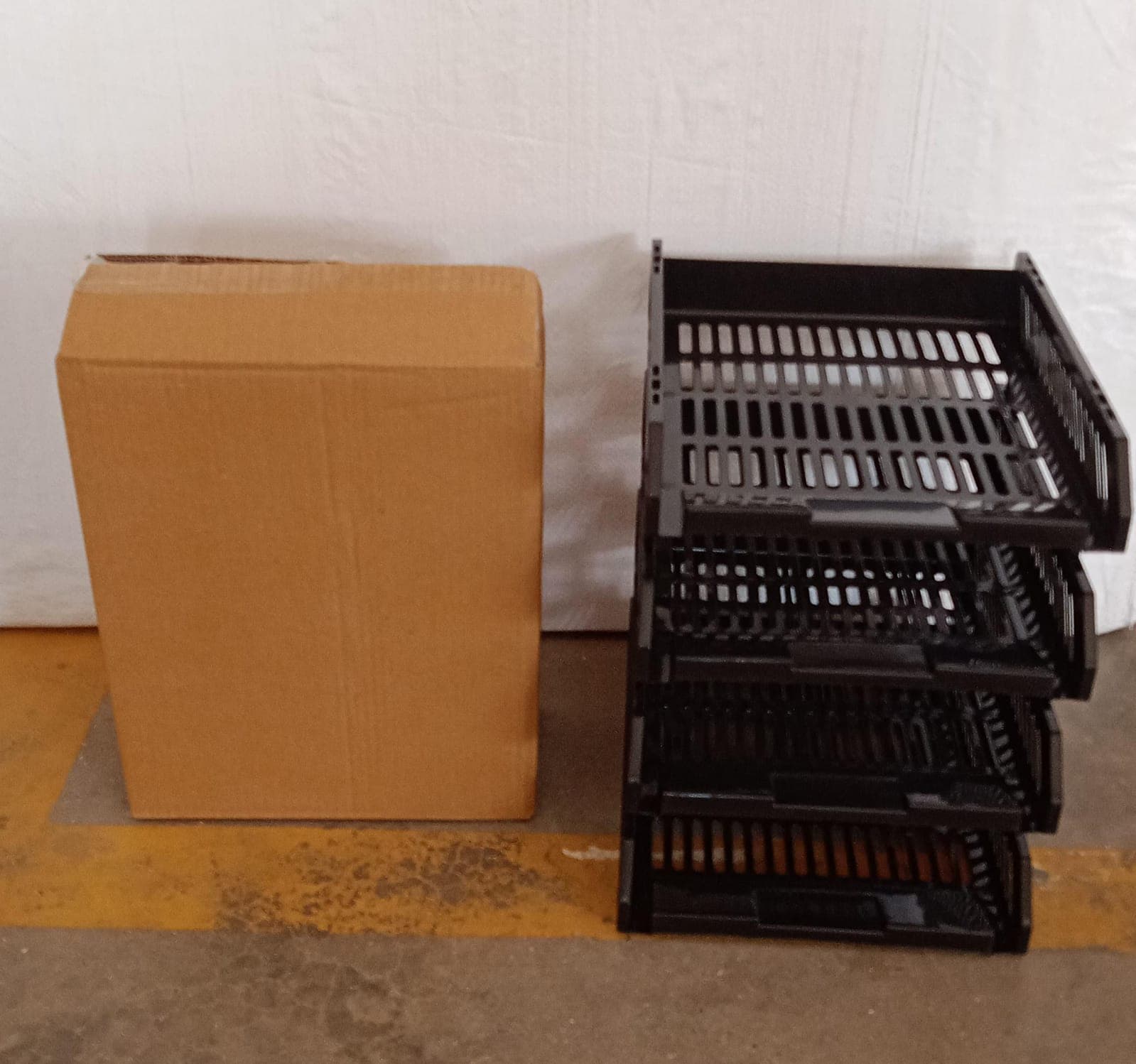 4-Layer Multifunctional File Rack with Drawers for Office Desk thumbnail 11