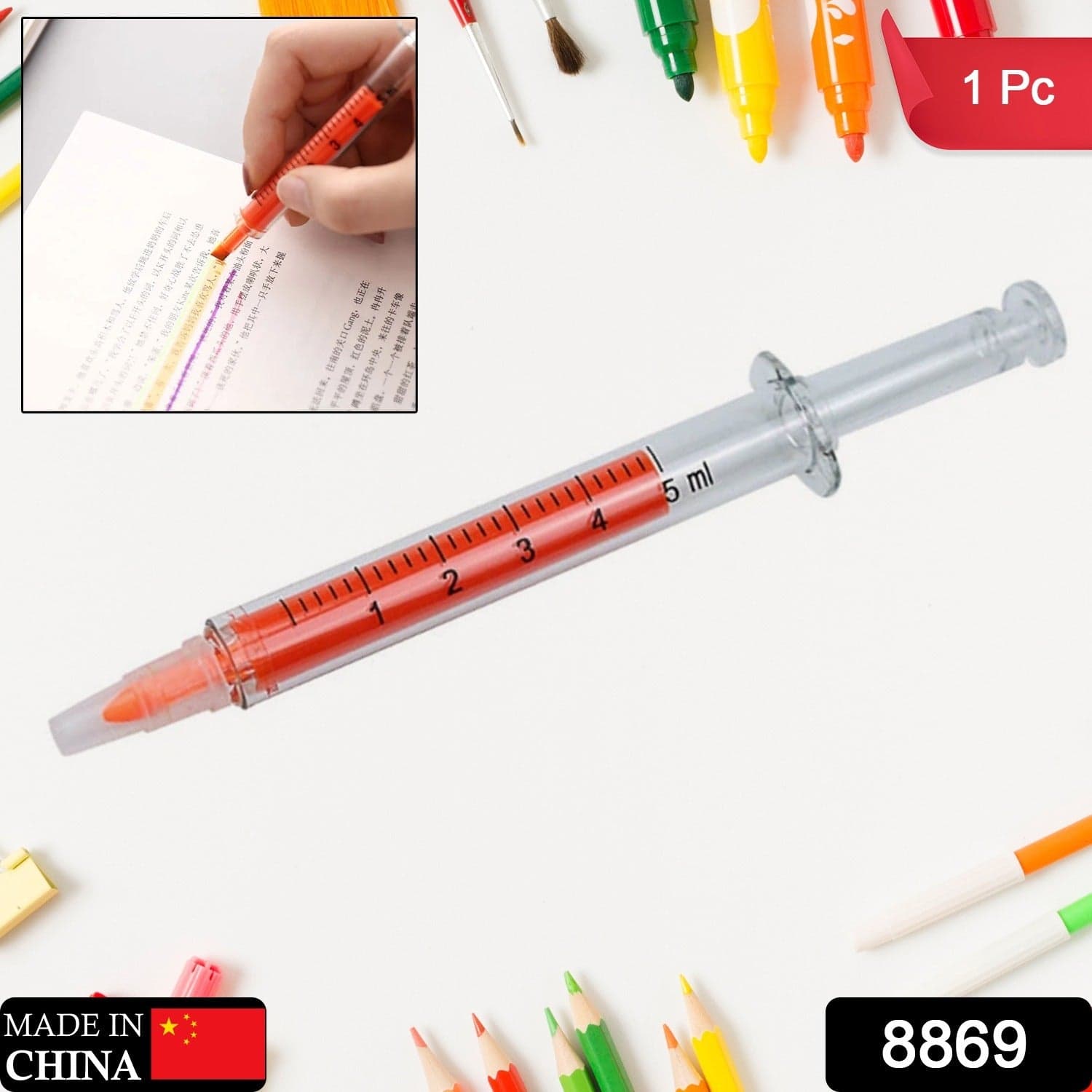 Creative Fluorescent Highlighter of Watercolor Marker for Kids, Study & Office (1 Pc) thumbnail 2