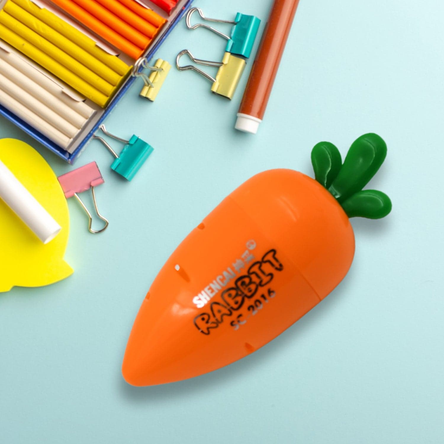 Student Pencil Sharpener Cartoon Simple Carrot Pencil Sharpener Suitable For Students thumbnail 3