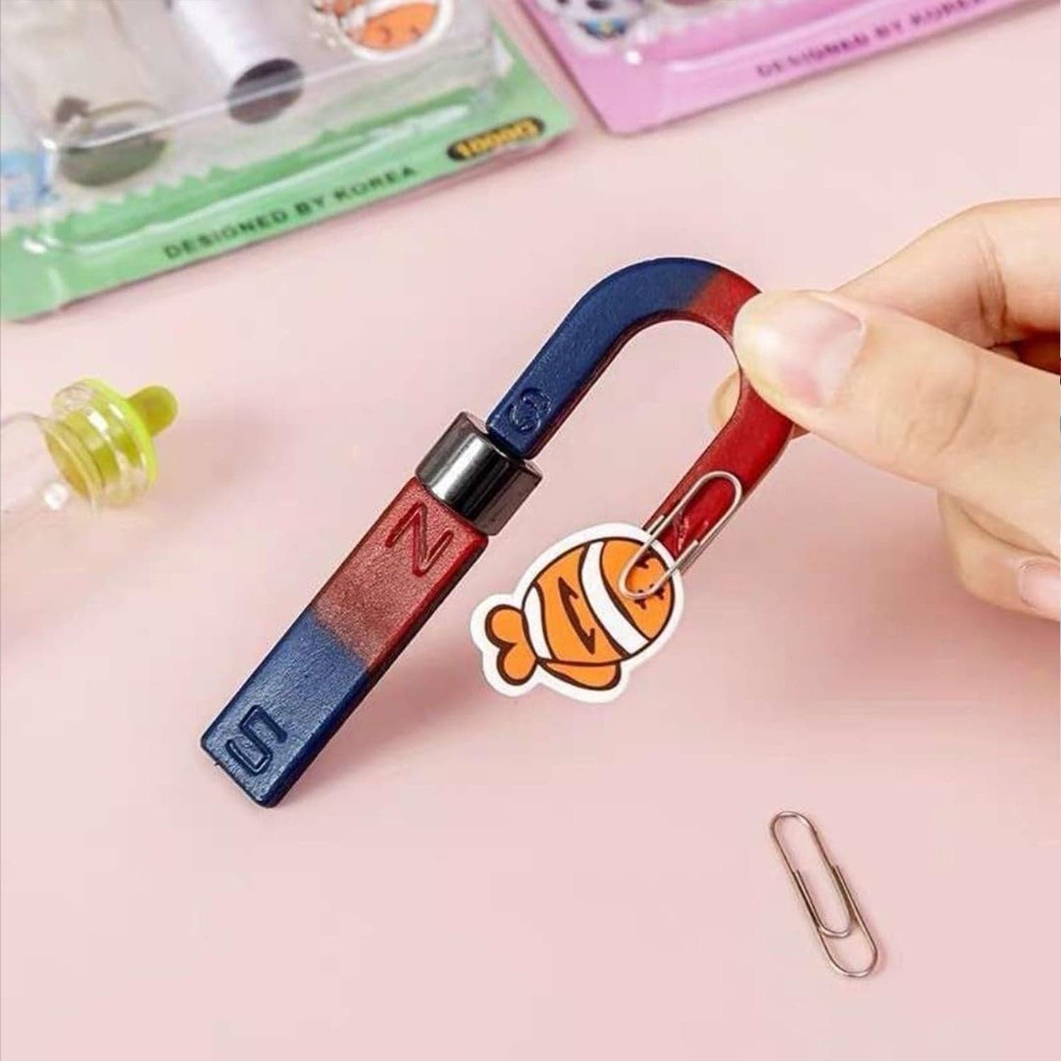 Teaching Aids Magnetic Science Kit Funny Kids DIY Science Kits Educational Experiment Games thumbnail 1