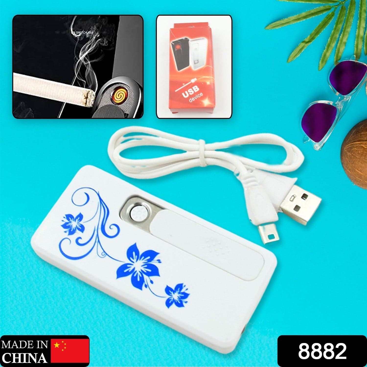Stylish Electric Usb Lighter For Men & Women ID-8882 thumbnail 2