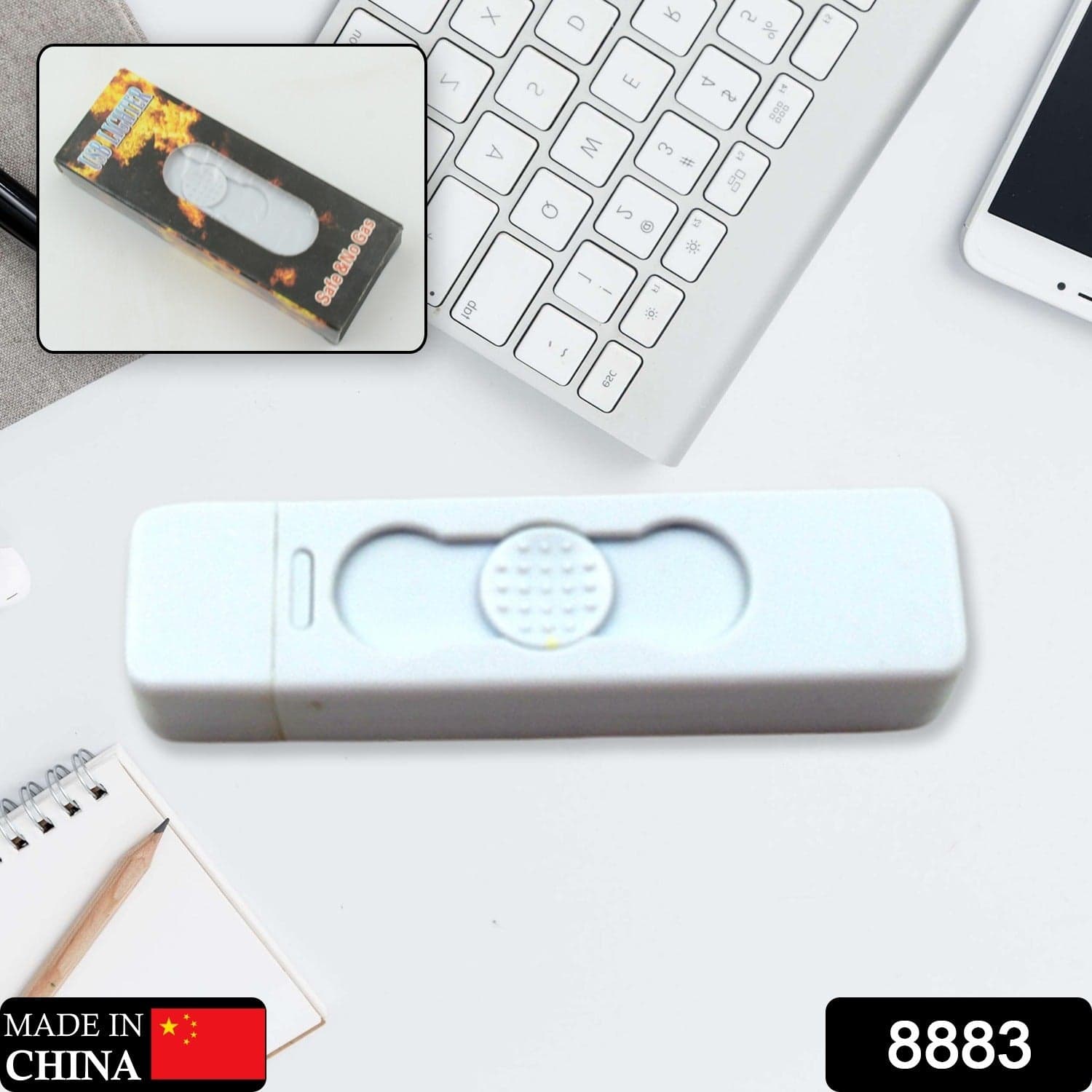 Stylish Electric Usb Lighter For Men & Women ID-8883 thumbnail 2
