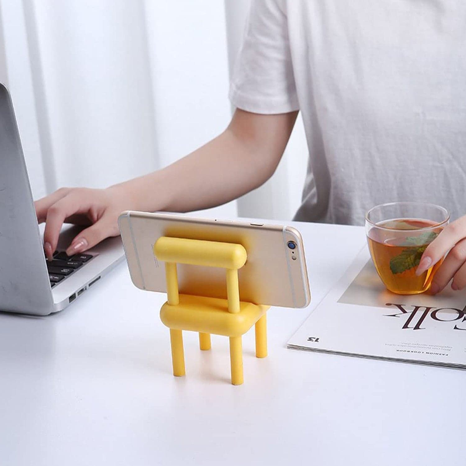 Mini Chair Mobile Phone Holder Of Portable & Stylish Stand For All Smartphones thumbnail 3
