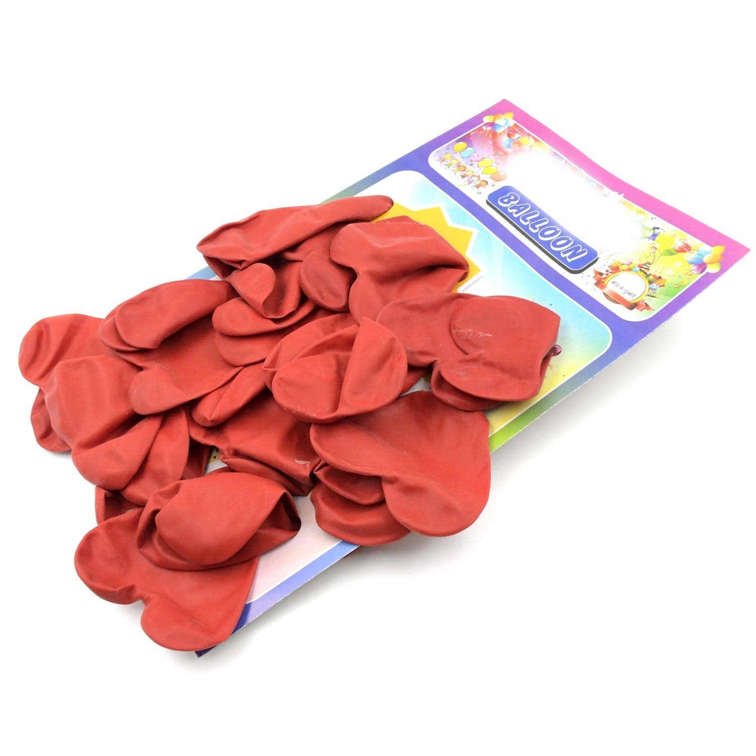 Heart Shaped Balloons One Color (20 Pcs Set) thumbnail 3