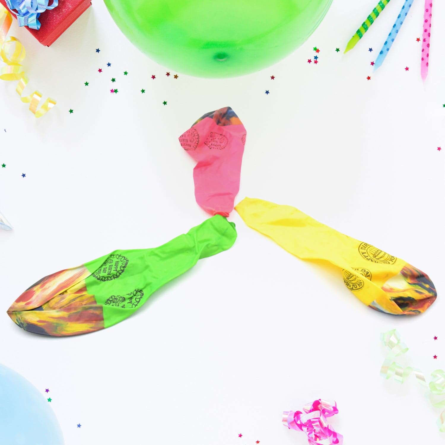 Big Size Balloons Kinds Of Rainbow Party Multicolor (3 Pcs Set) thumbnail 5