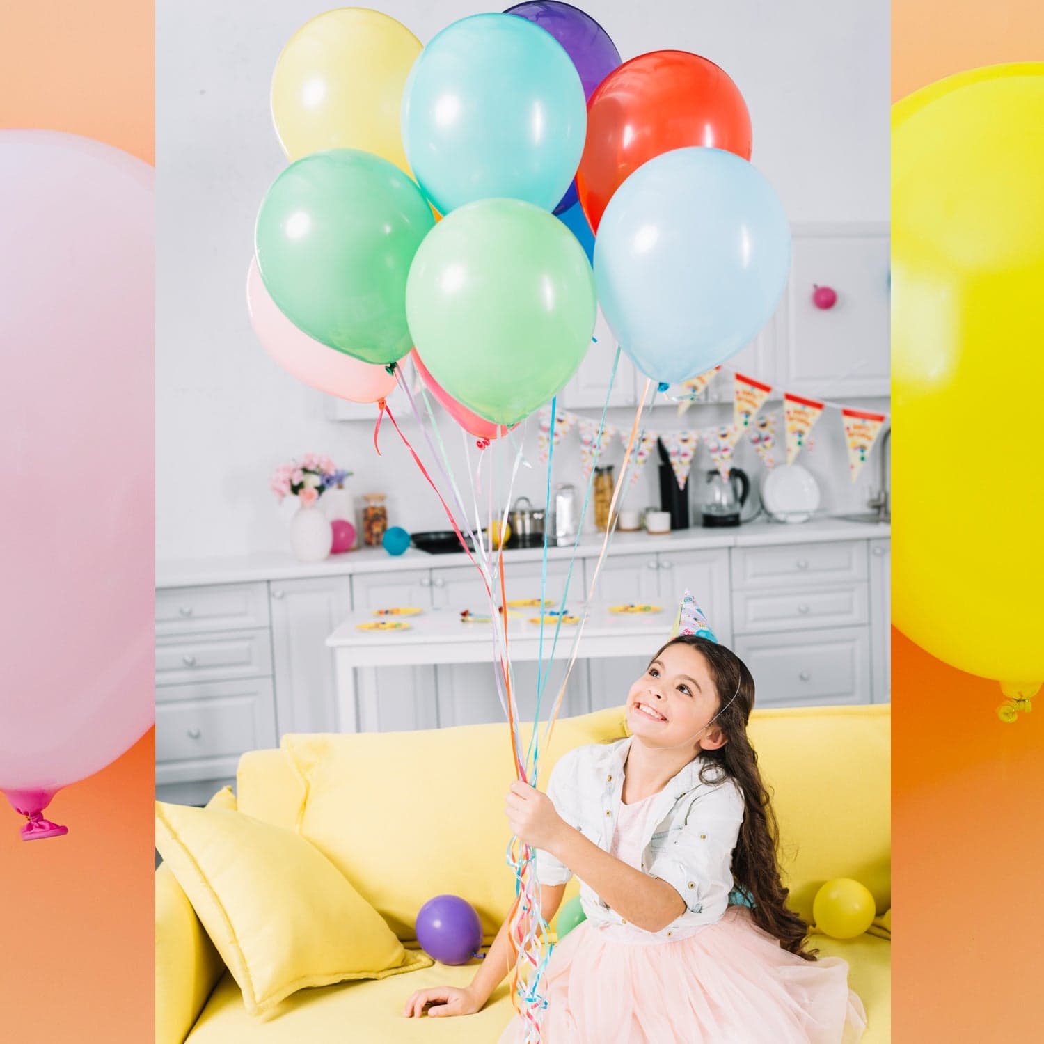 Big Size Balloons Kinds Of Rainbow Party Multicolor (3 Pcs Set) thumbnail 6