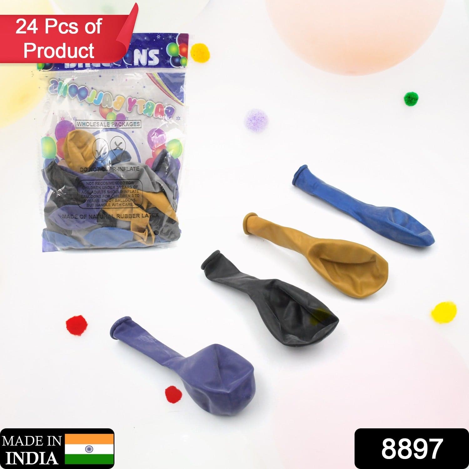 Balloons Kinds Of Latex Balloons For All Occasion (24 Pcs Set) thumbnail 2