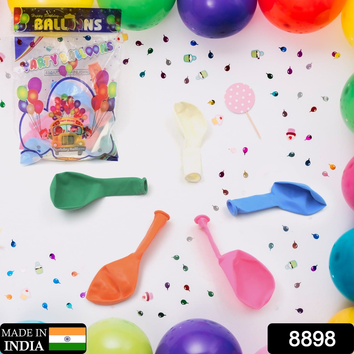 Colorful Balloons Multicolor (24 Pcs Set) thumbnail 2