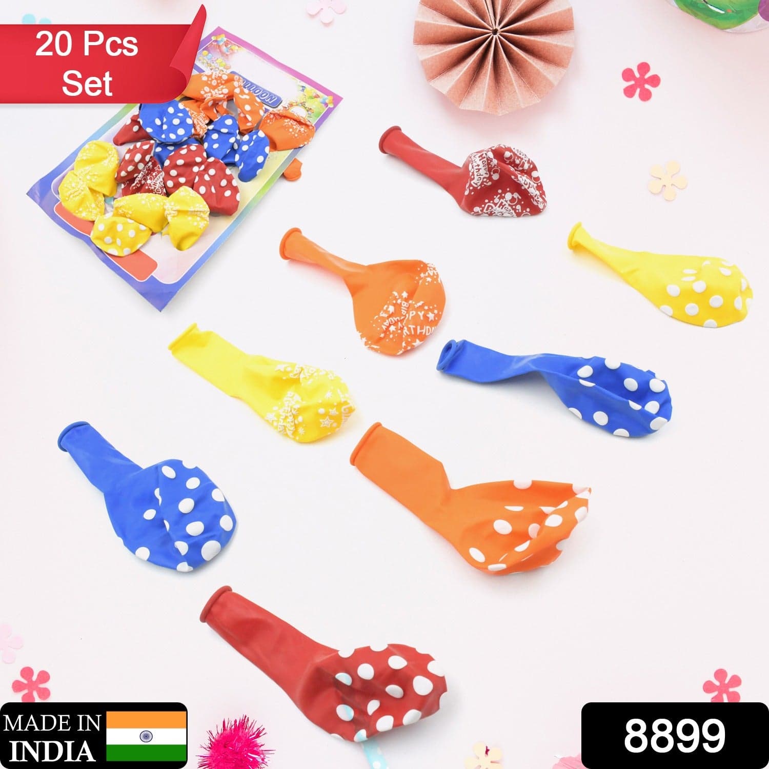 Colorful Balloons Multicolor (20 Pcs Set) thumbnail 2
