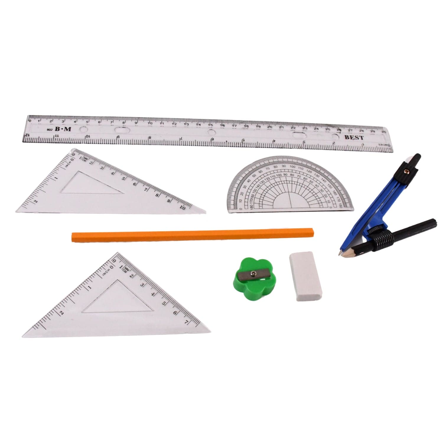 9 in 1 Stationery Set for School Student Office, Draft Rulers thumbnail 5