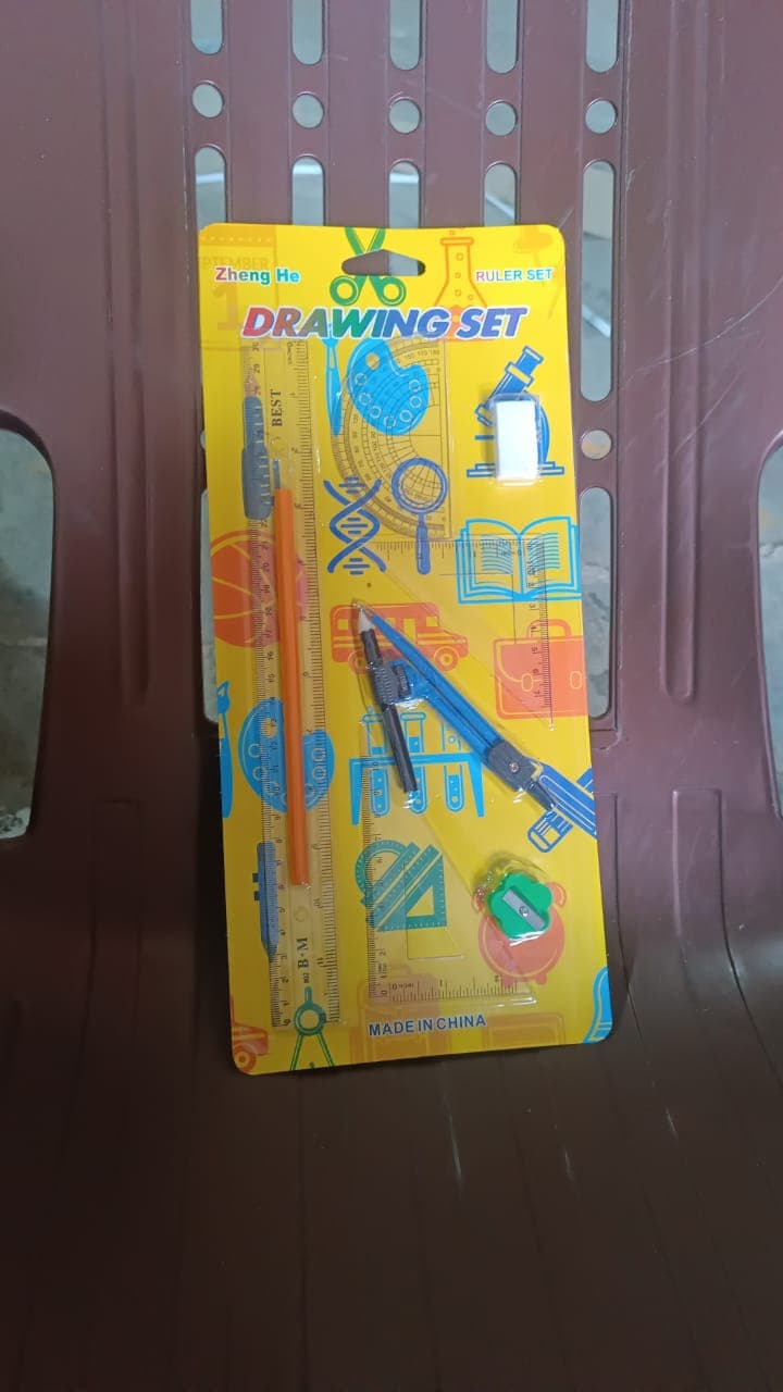 9 in 1 Stationery Set for School Student Office, Draft Rulers thumbnail 7