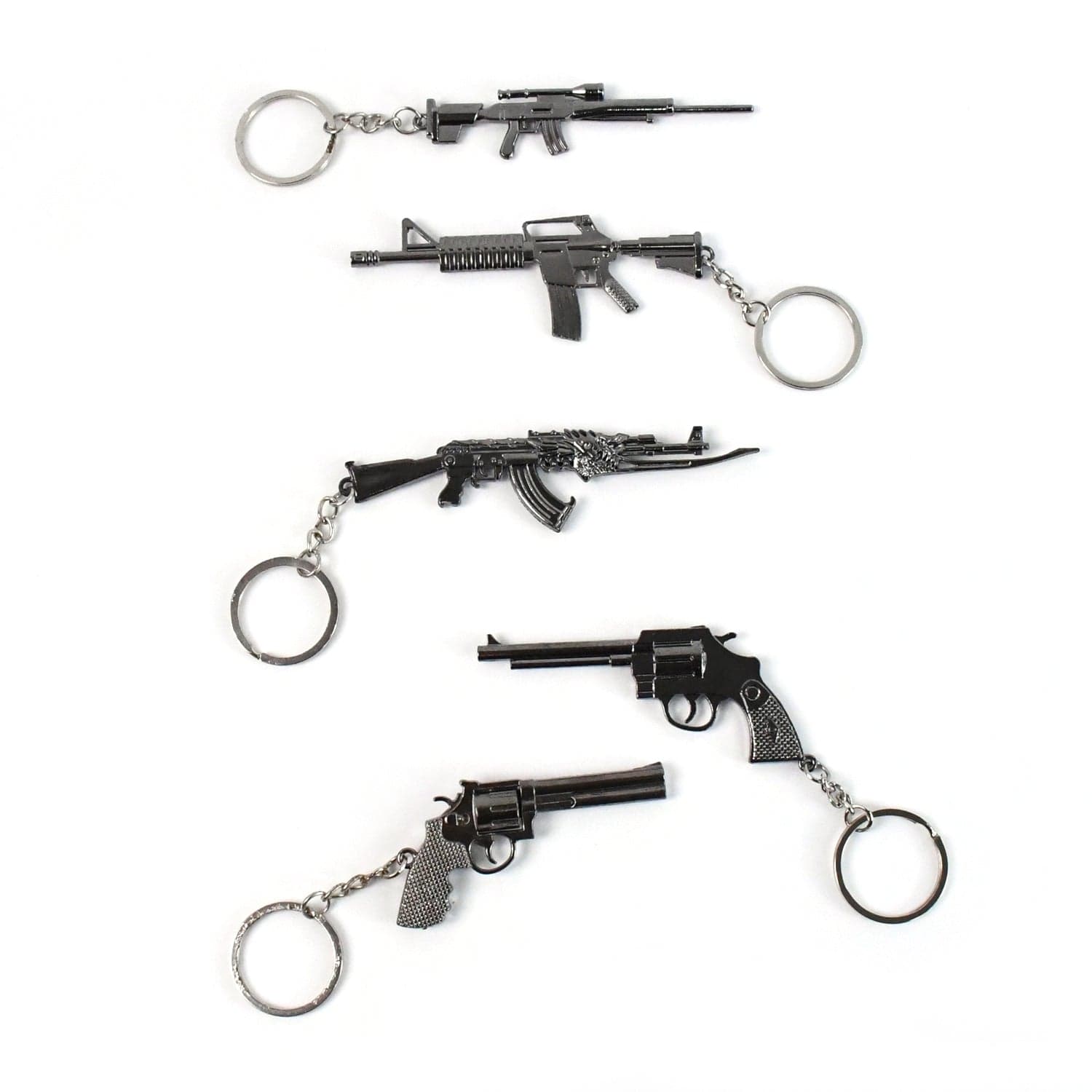 Mix Design Metal Gun Keychain With Case (1 Pc / Mix Design) thumbnail 6