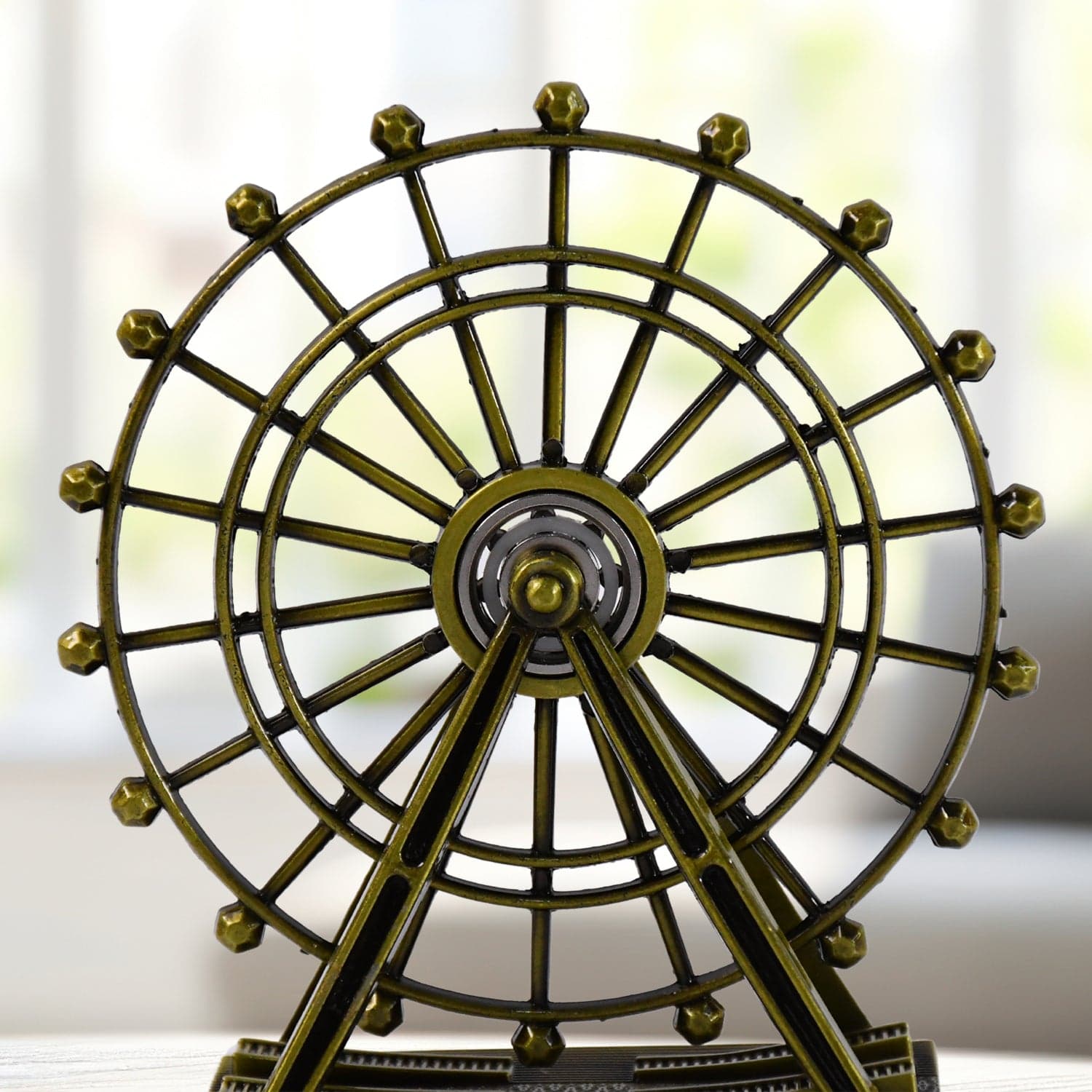 Metal Desktop Table Decoration Cabinet Wheel Tower (1 Pc) thumbnail 3