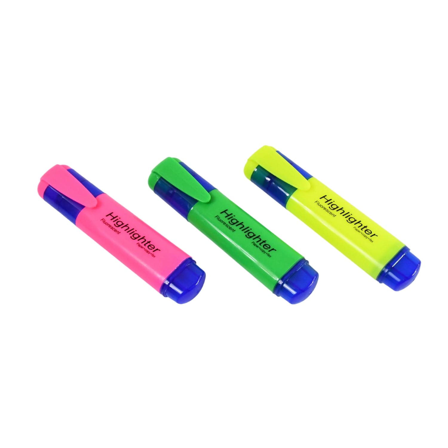 Highlighter Pen, Assorted Colours Water Based Broad Tip Writing Marker (3 Pcs Set) thumbnail 5