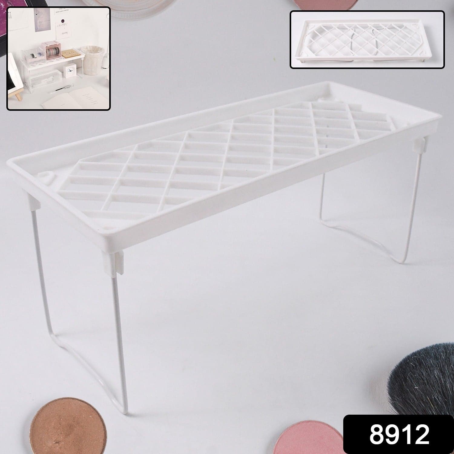 Bathroom Organizer Kitchen Utility Storage Rack Shelf Divider Makeup Home thumbnail 2