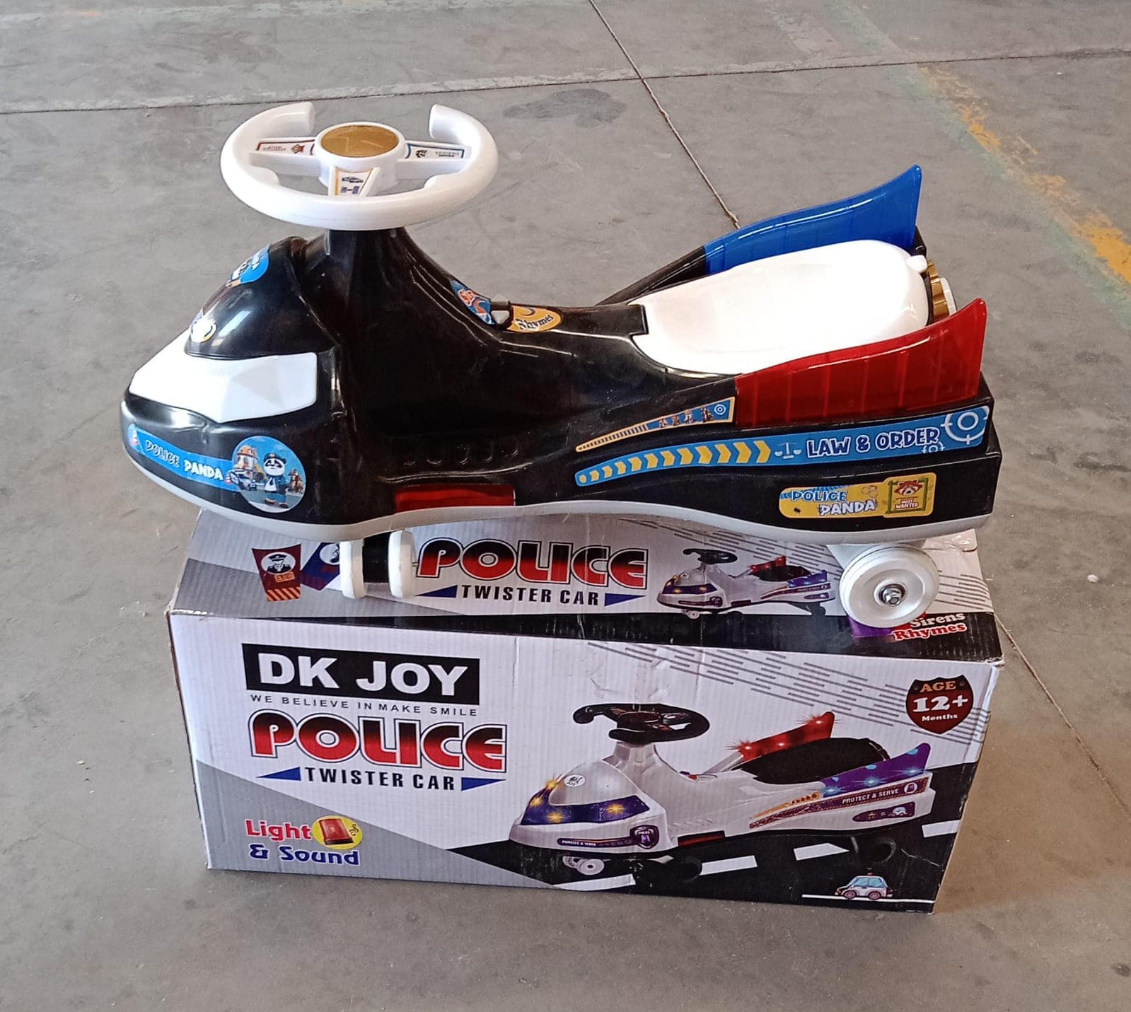 Twisted Police Ride-On Toy Car for Kids With Musical with Lights thumbnail 7