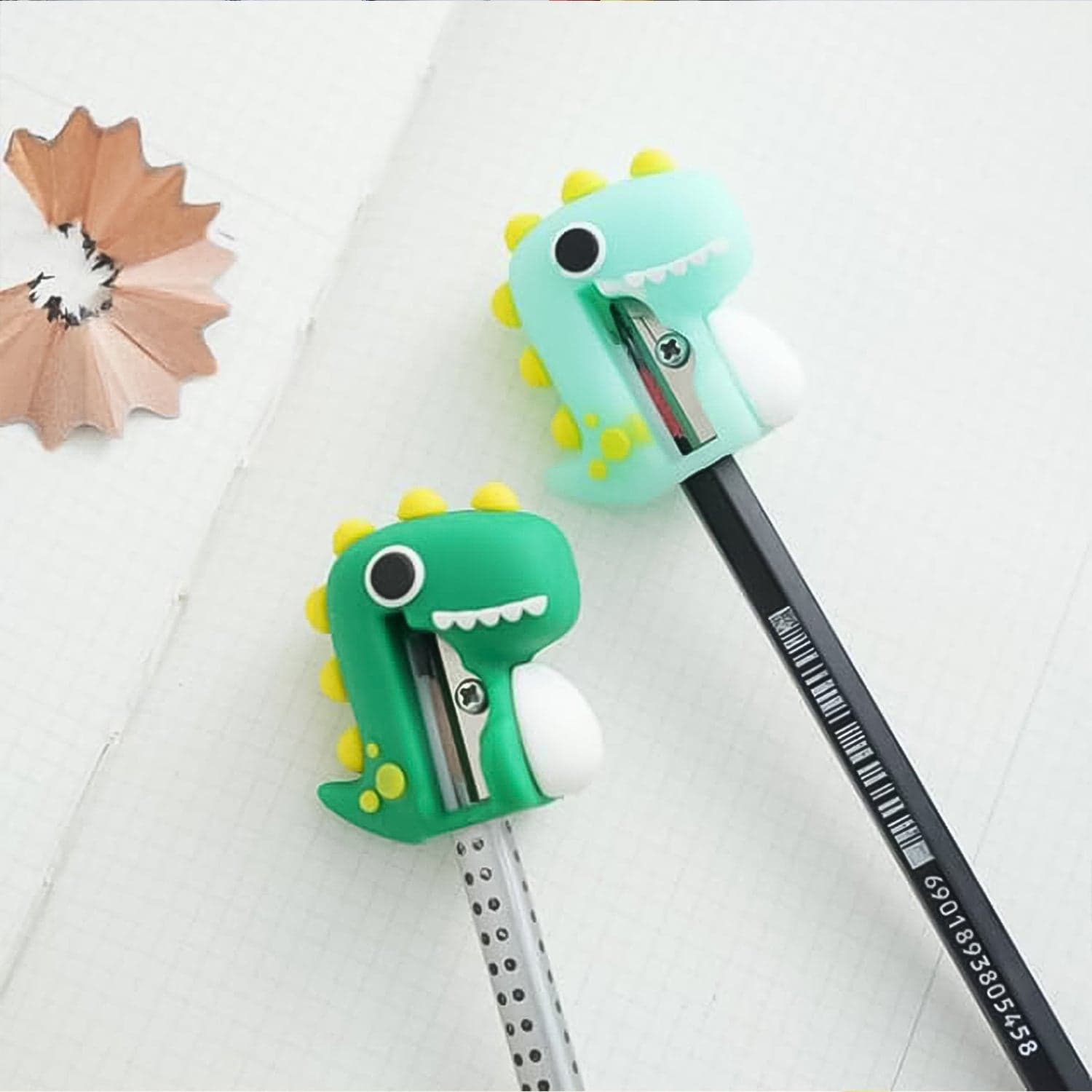 Dinosaur 2 in 1 Cute Eraser with Pencil Sharpener (1 Pc) thumbnail 6