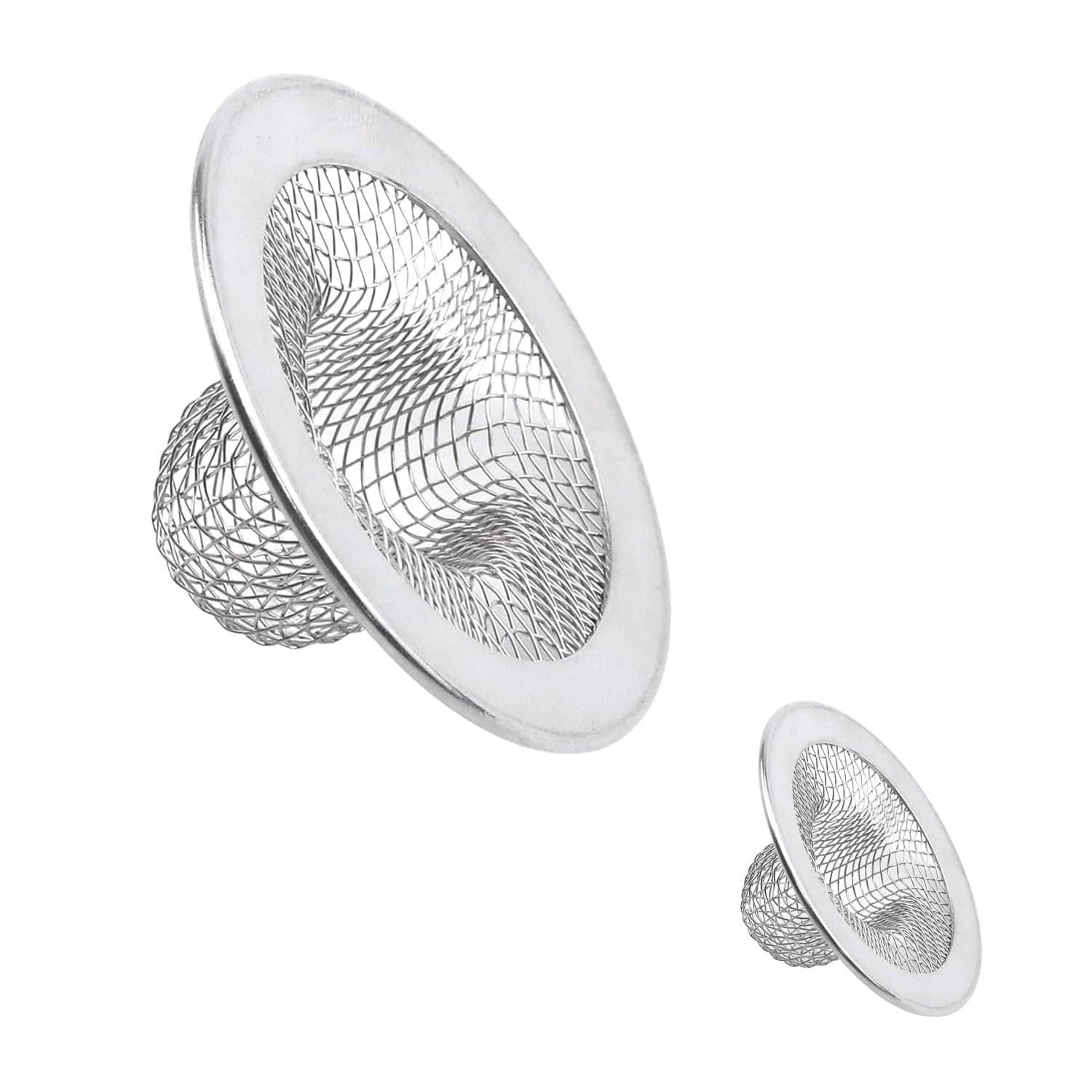 Stainless Steel Kitchen Sink Strainer (2 Pc Set) thumbnail 4